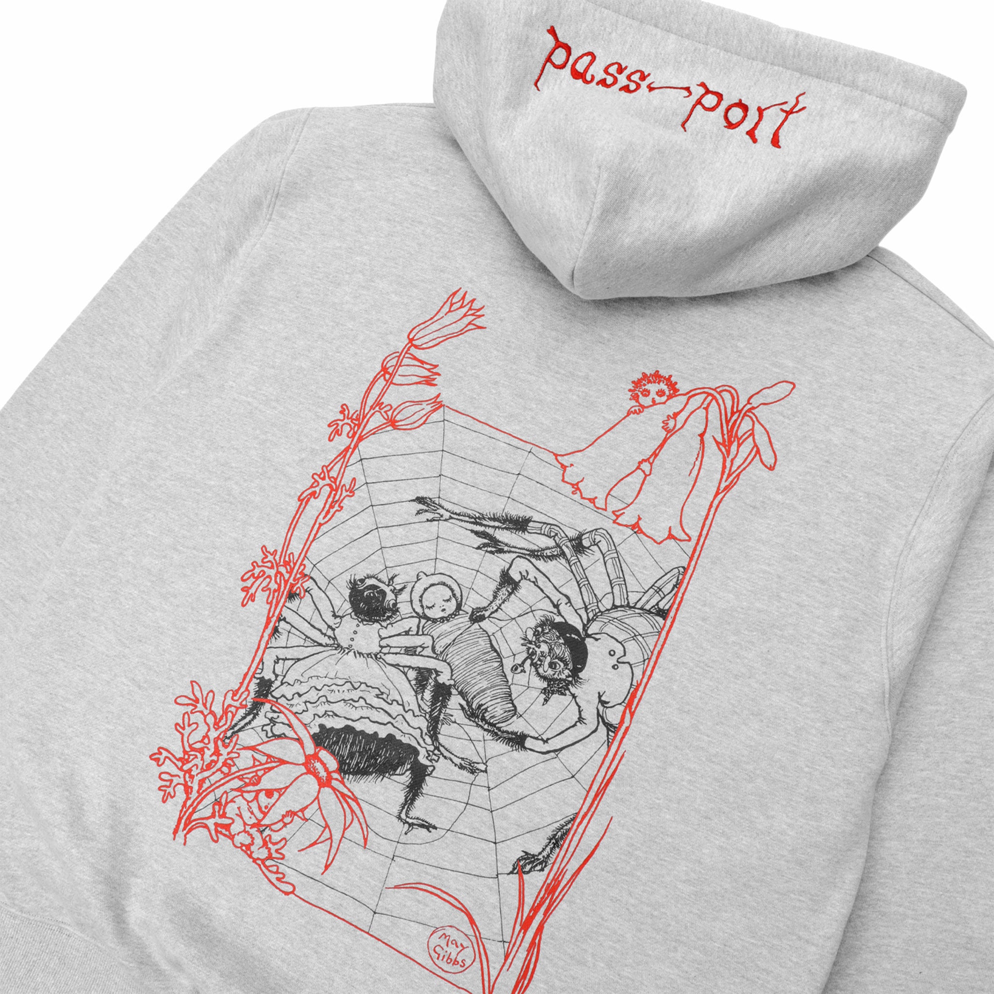 Pass~Port x May Gibbs Webbed Bed Zip Hoodie (Ash)