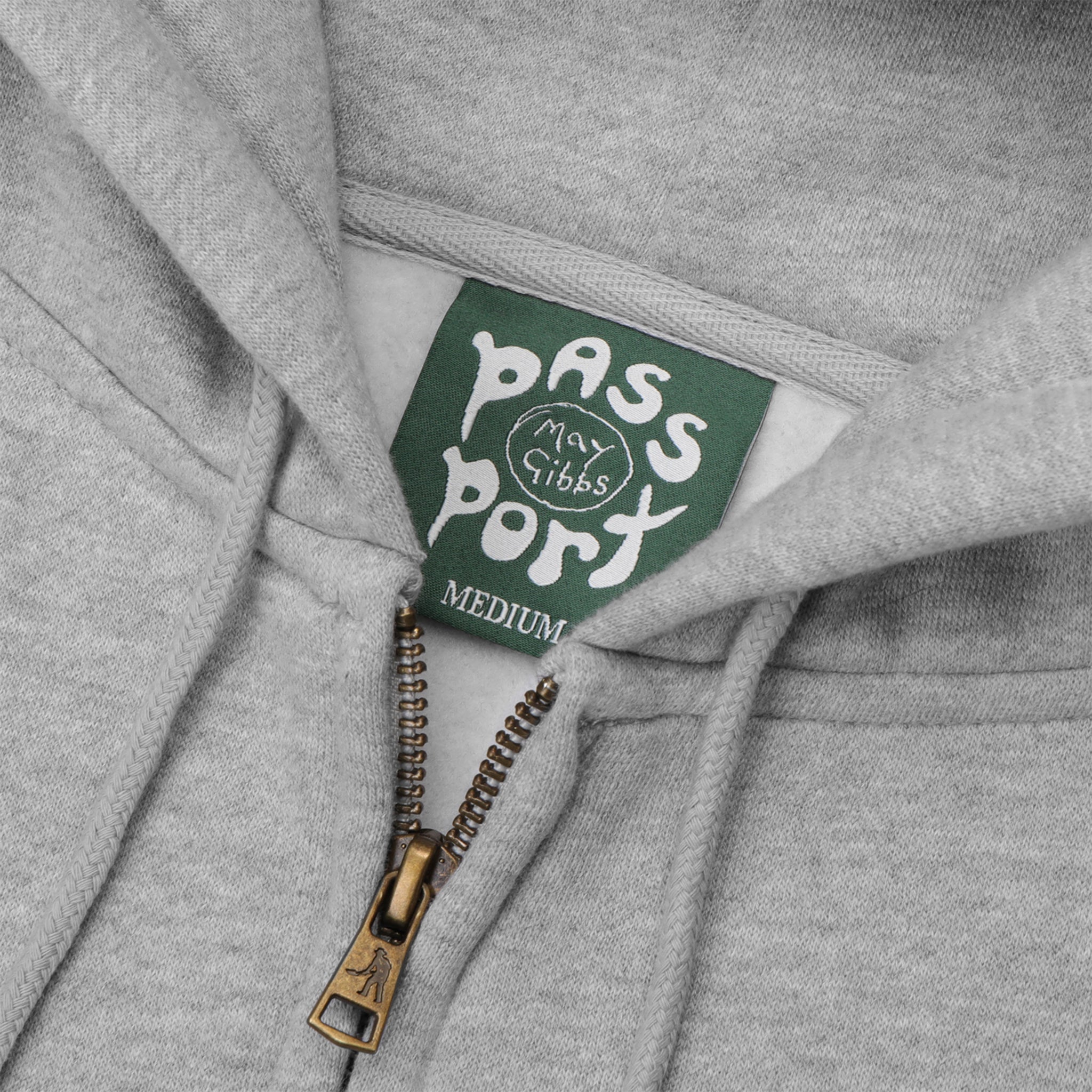 Pass~Port x May Gibbs Webbed Bed Zip Hoodie (Ash)