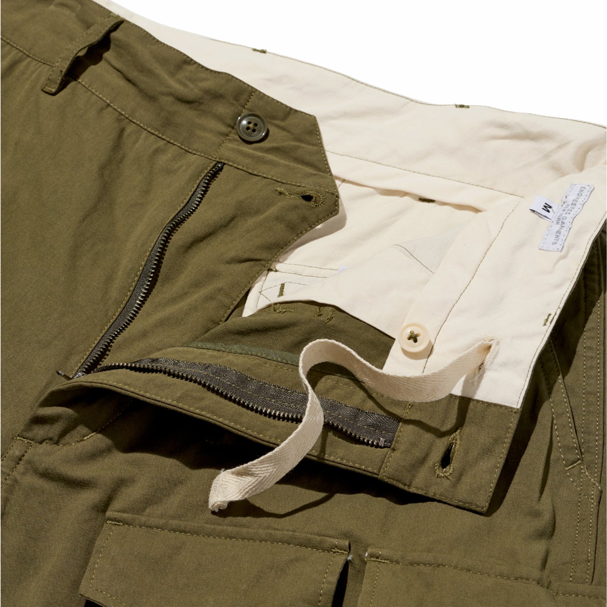 Engineered Garments FA Pant - Cotton Sanded Cloth (Olive) - August Shop