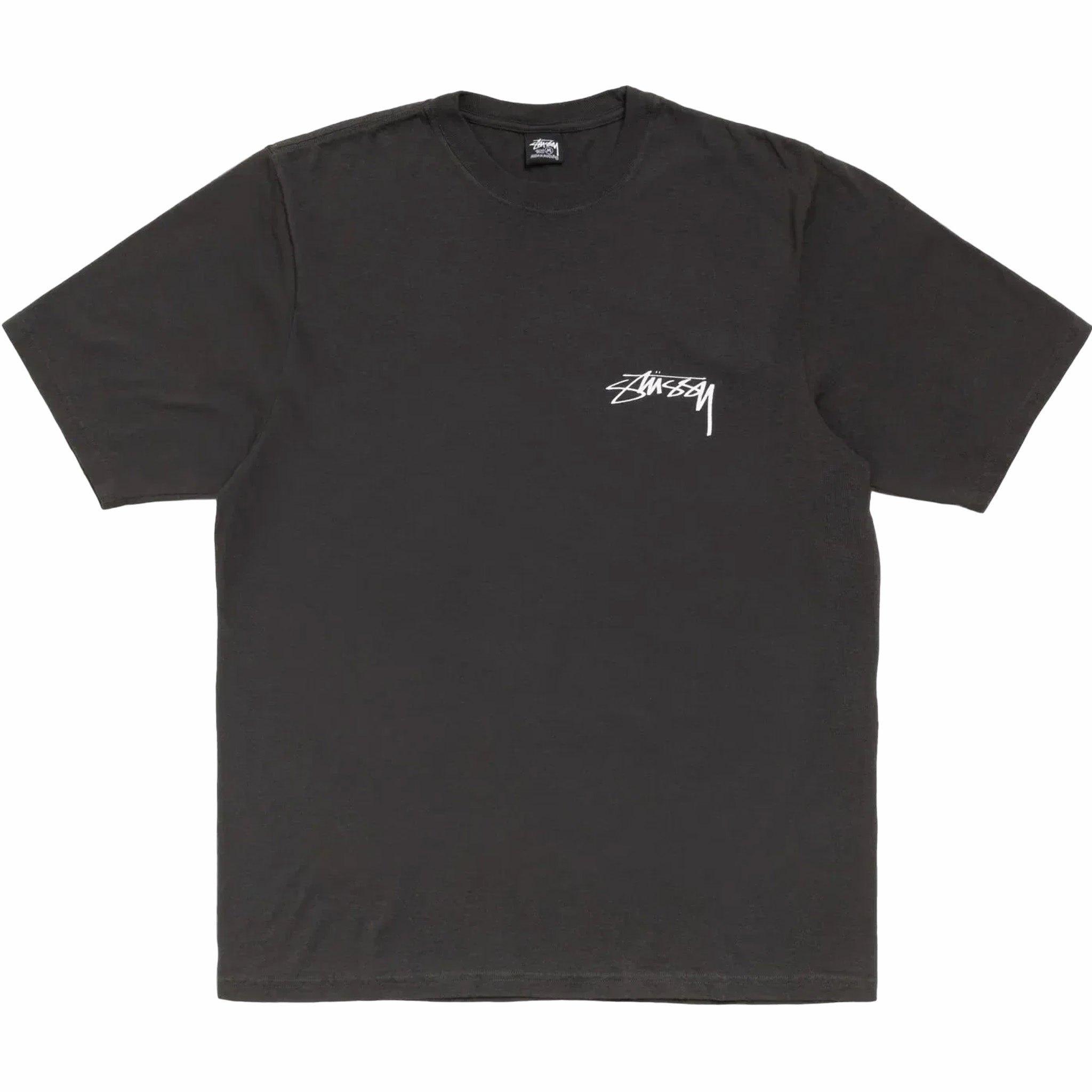 Stüssy Skate Stack Pig. Dyed Tee (Faded Black) - August Shop