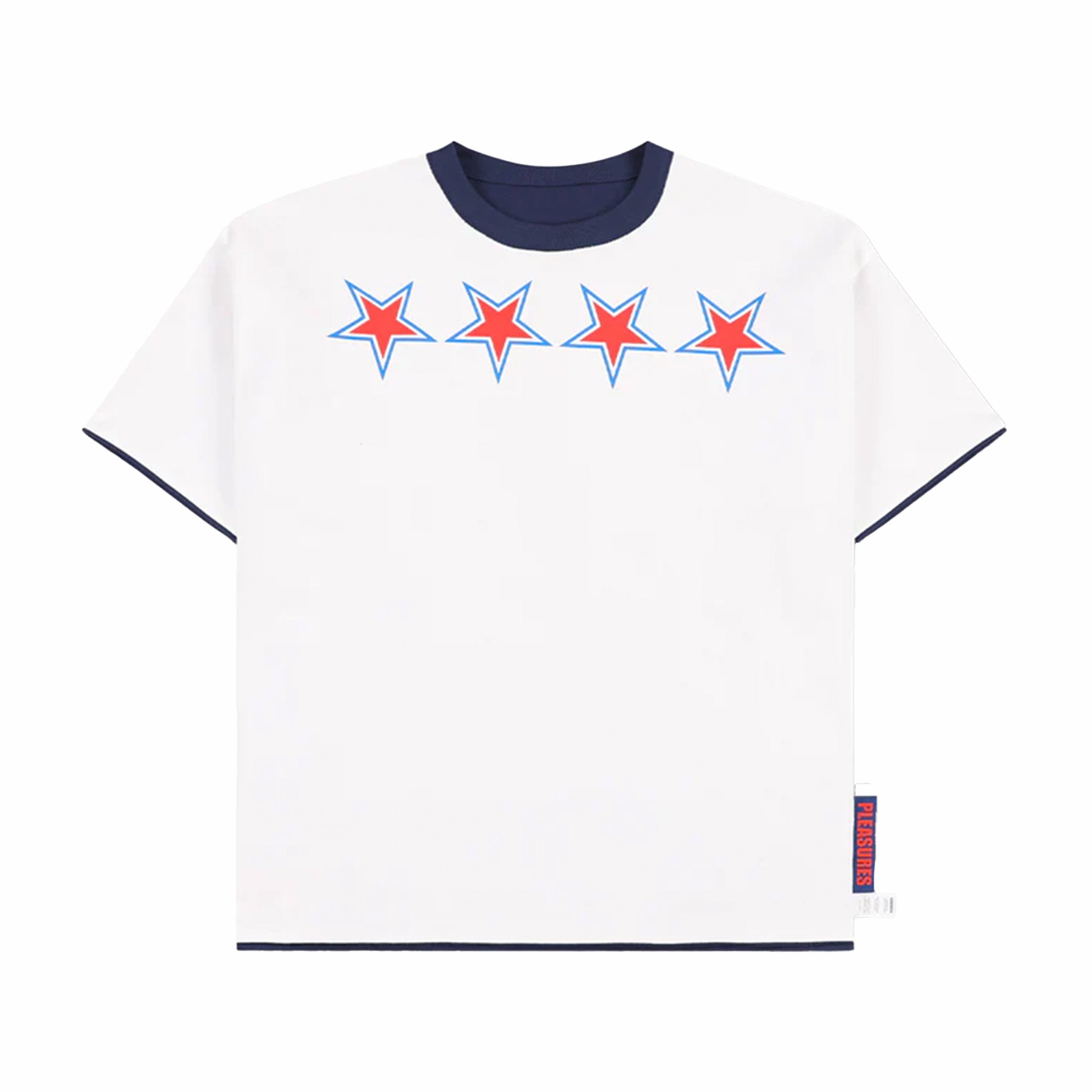Pleasures Stars Reversible T-Shirt (Navy) - August Shop