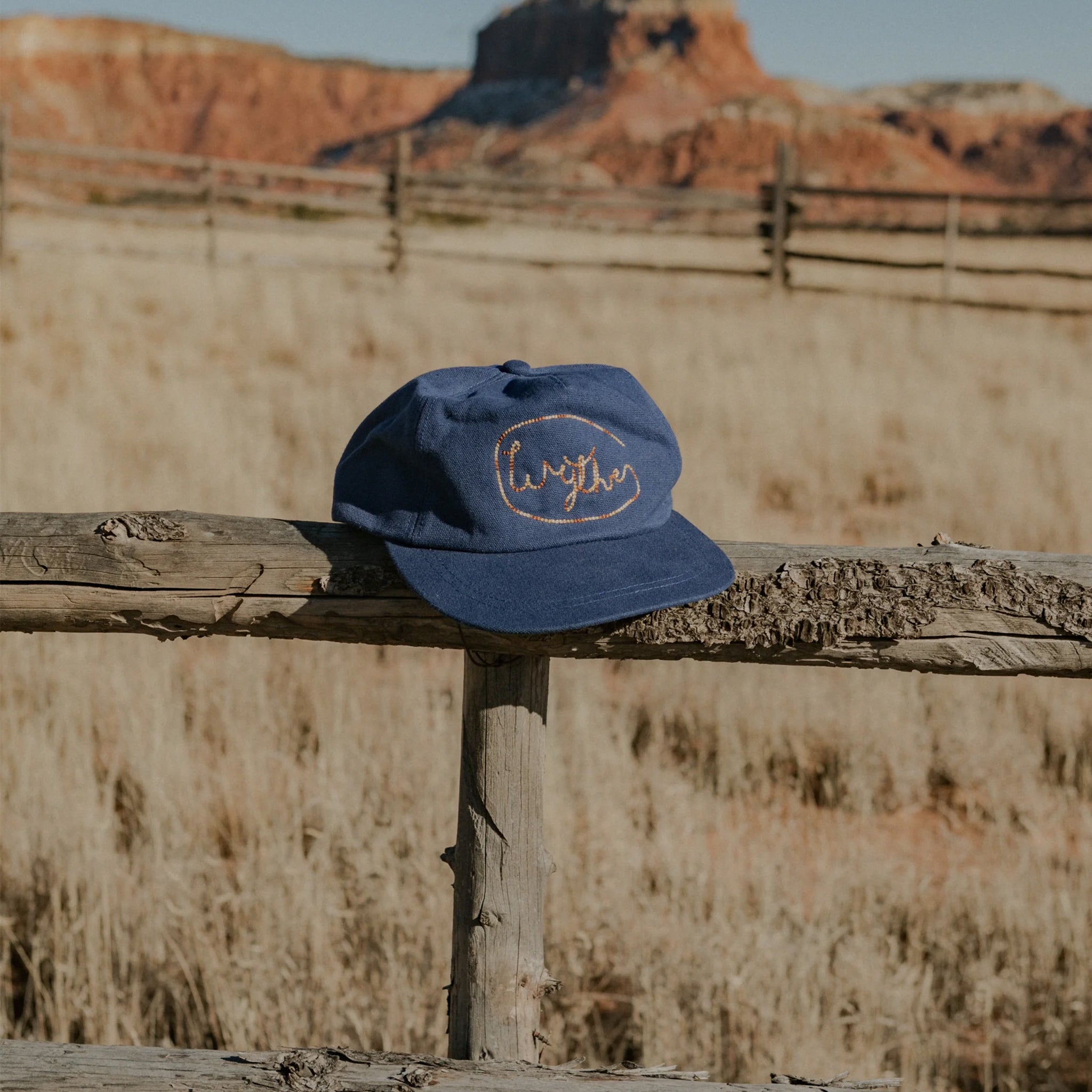 Wythe Chainstitch Ranch Hat (Blue) - August Shop