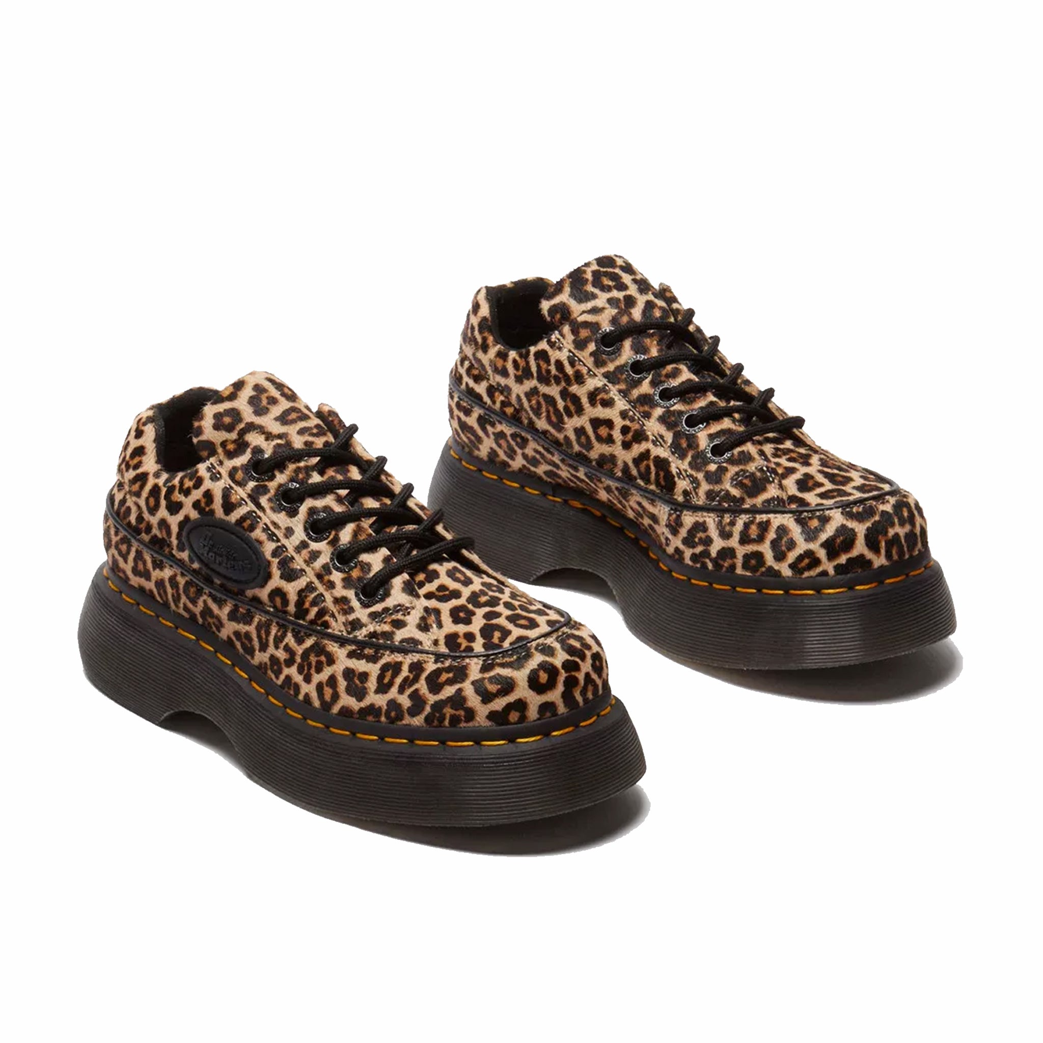 Dr. Martens Women's Buzz 5-Eye Shoes - Leopard (Light Tan) - August Shop