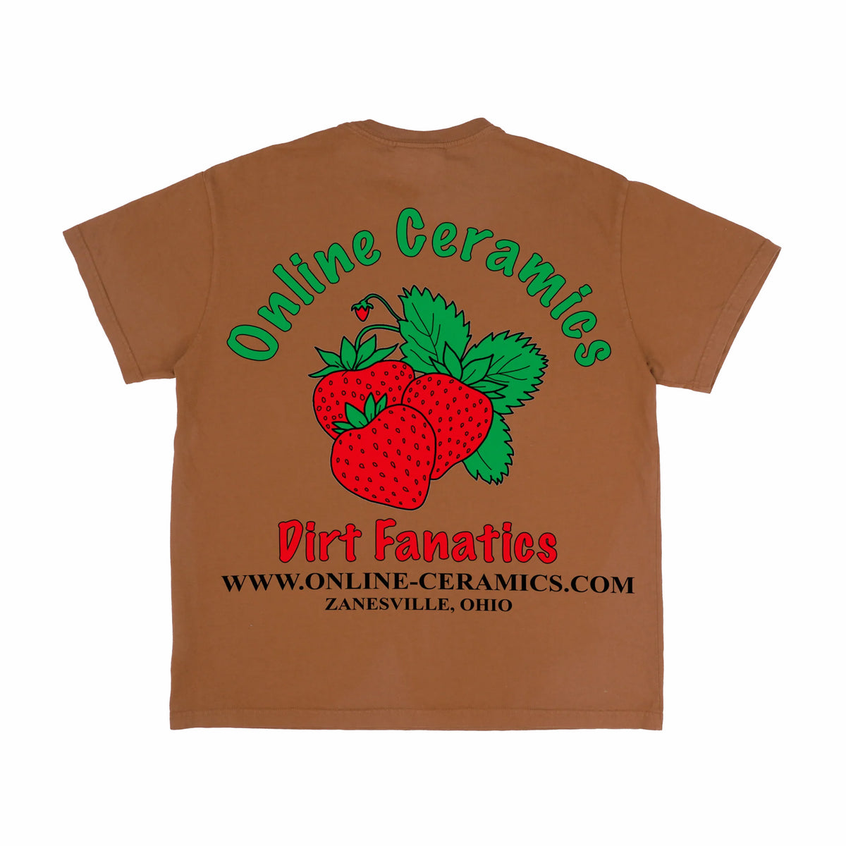 Online Ceramics Eat Vegetables Tee (Rust) - August Shop