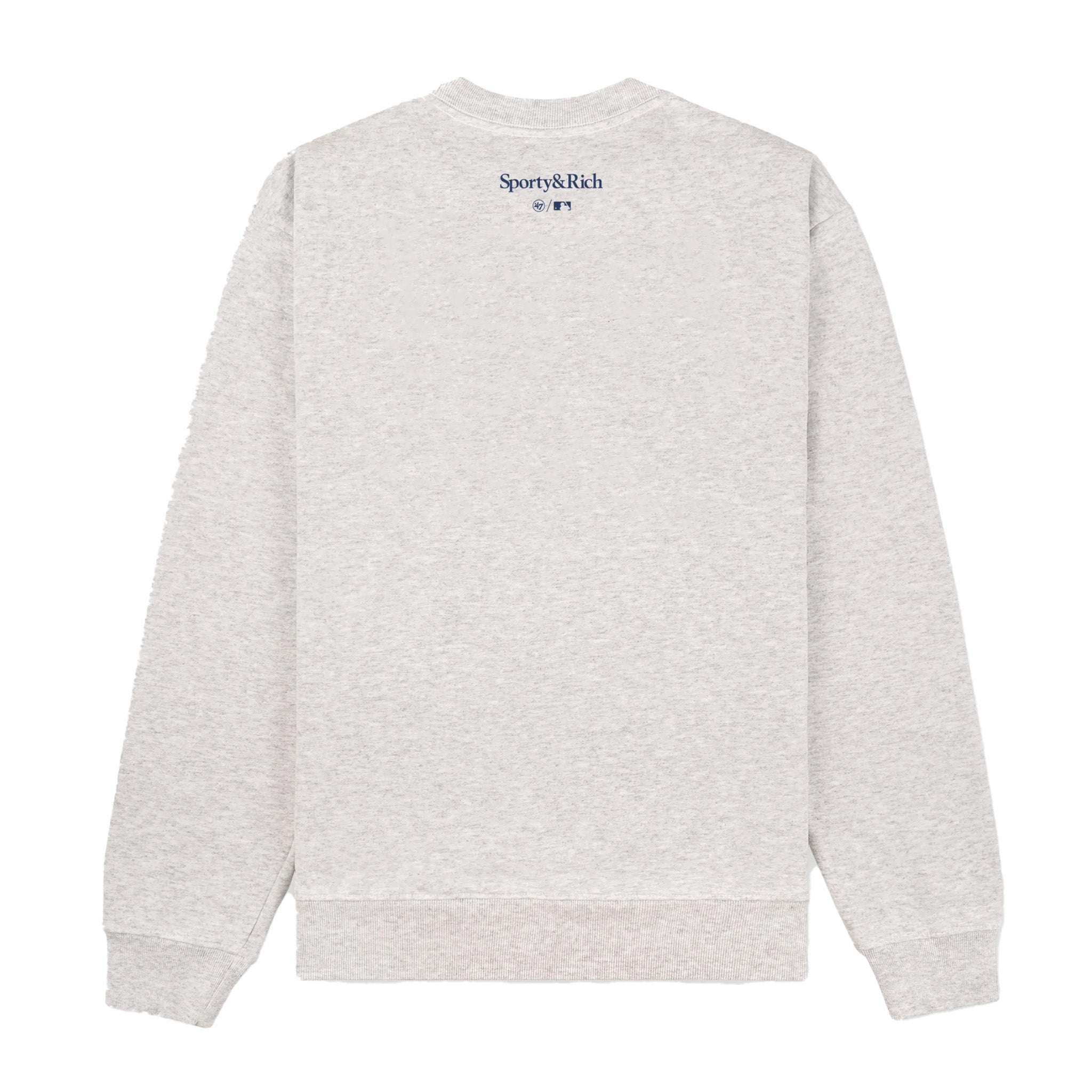 Sporty &amp; Rich Men's Yankees Ivy Crewneck (Heather Grey/Navy) - August Shop