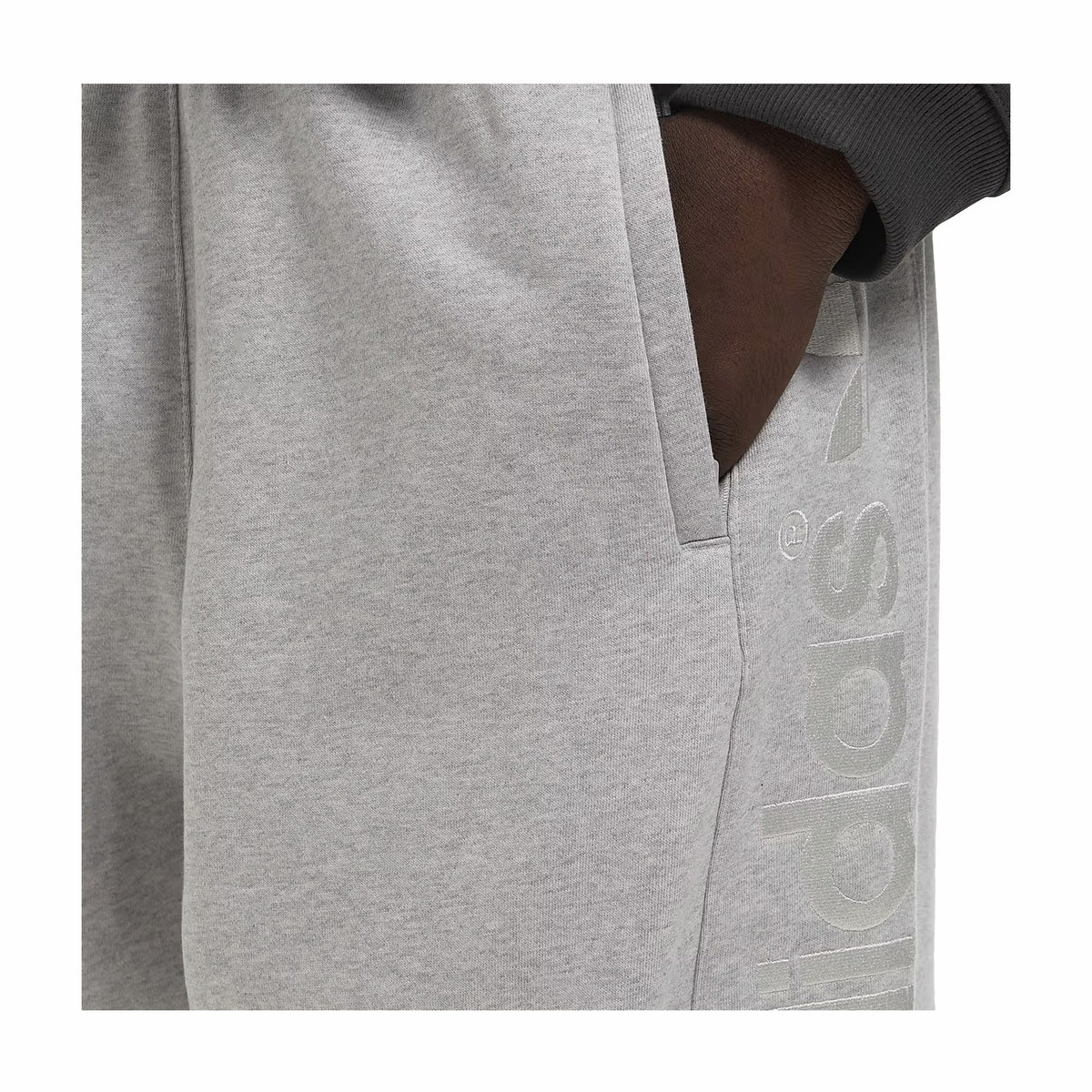 Adidas Block Sweatpant (Light Heather Grey) - August Shop