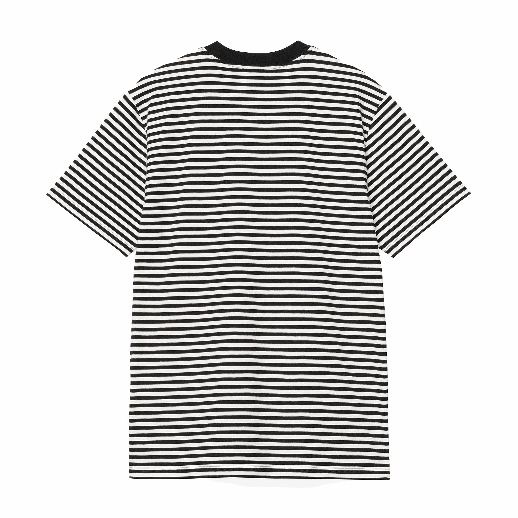 Carhartt WIP Verner Stripe Pocket T-Shirt (Black/Wax) - August Shop