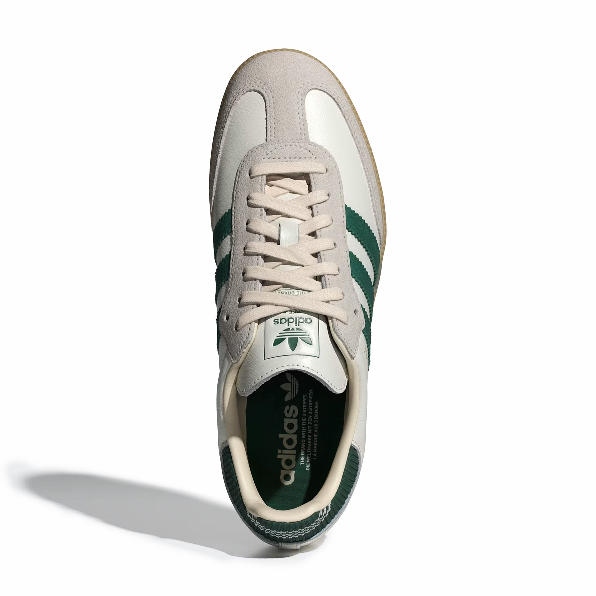 Adidas Men's Samba OG (Cloud White/Collegiate Green/Gum) - August Shop
