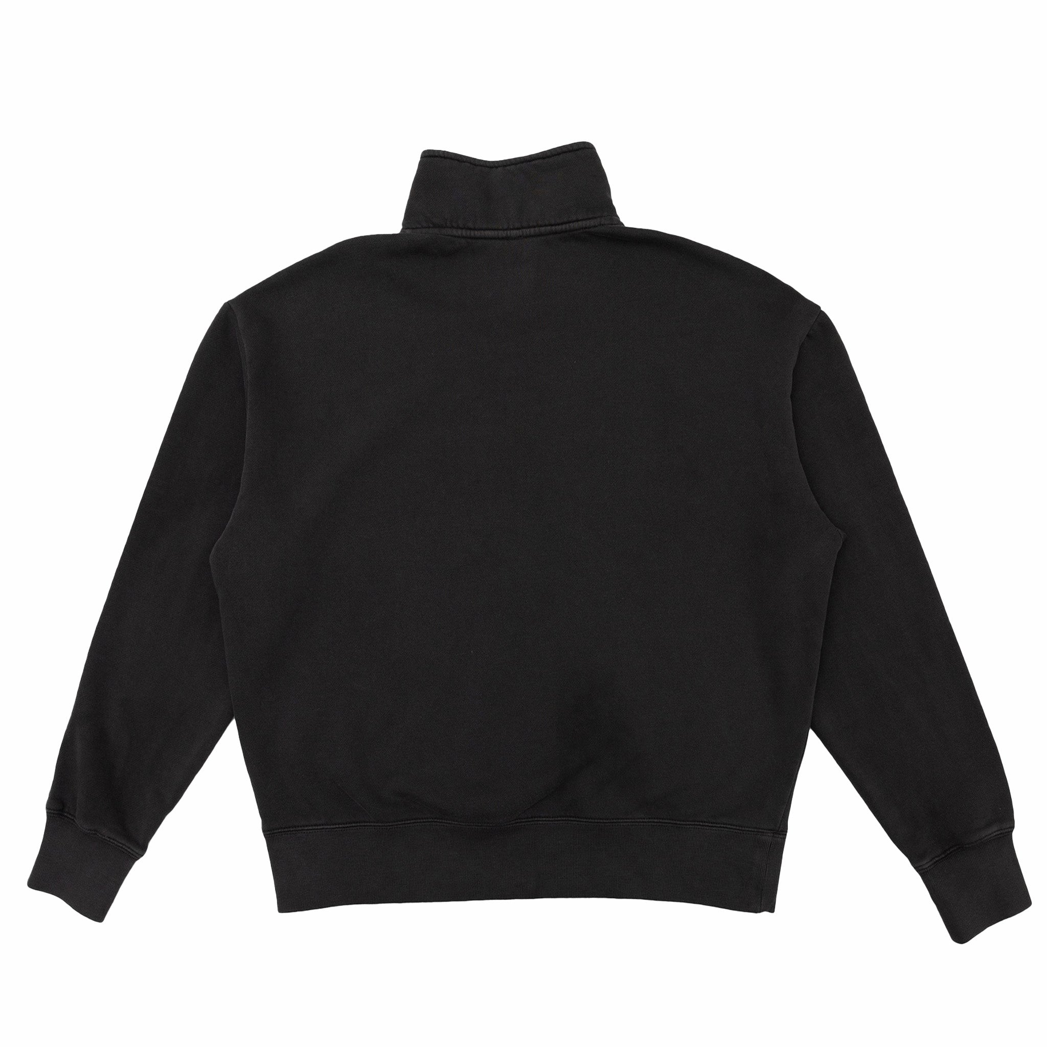 August 8 Year Anniversary "Caduceus Crest" 1/4 Zip Sweatshirt (Faded Black) - August Shop