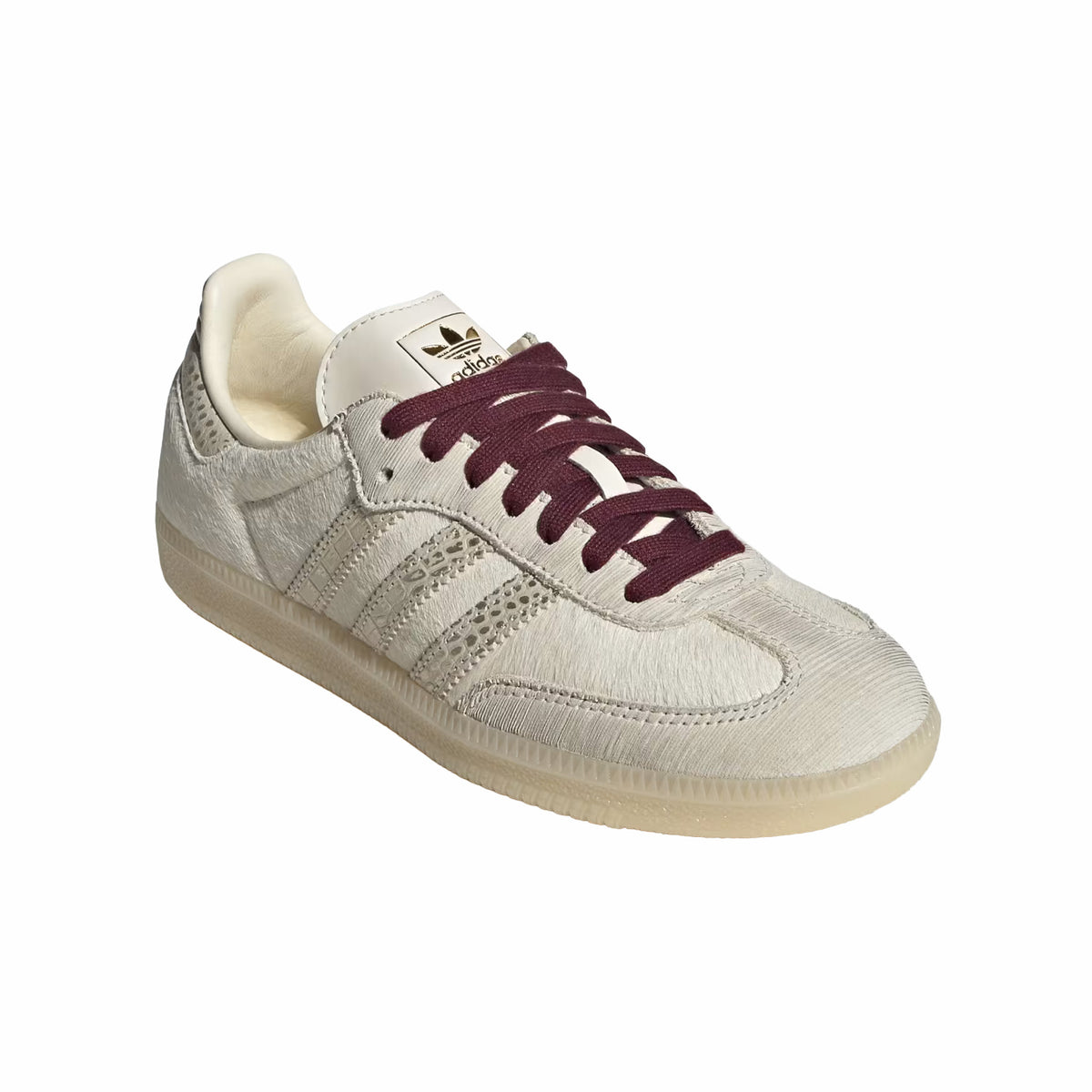 Adidas Women's Samba OG (Cream White/Cream White/Maroon) - August Shop