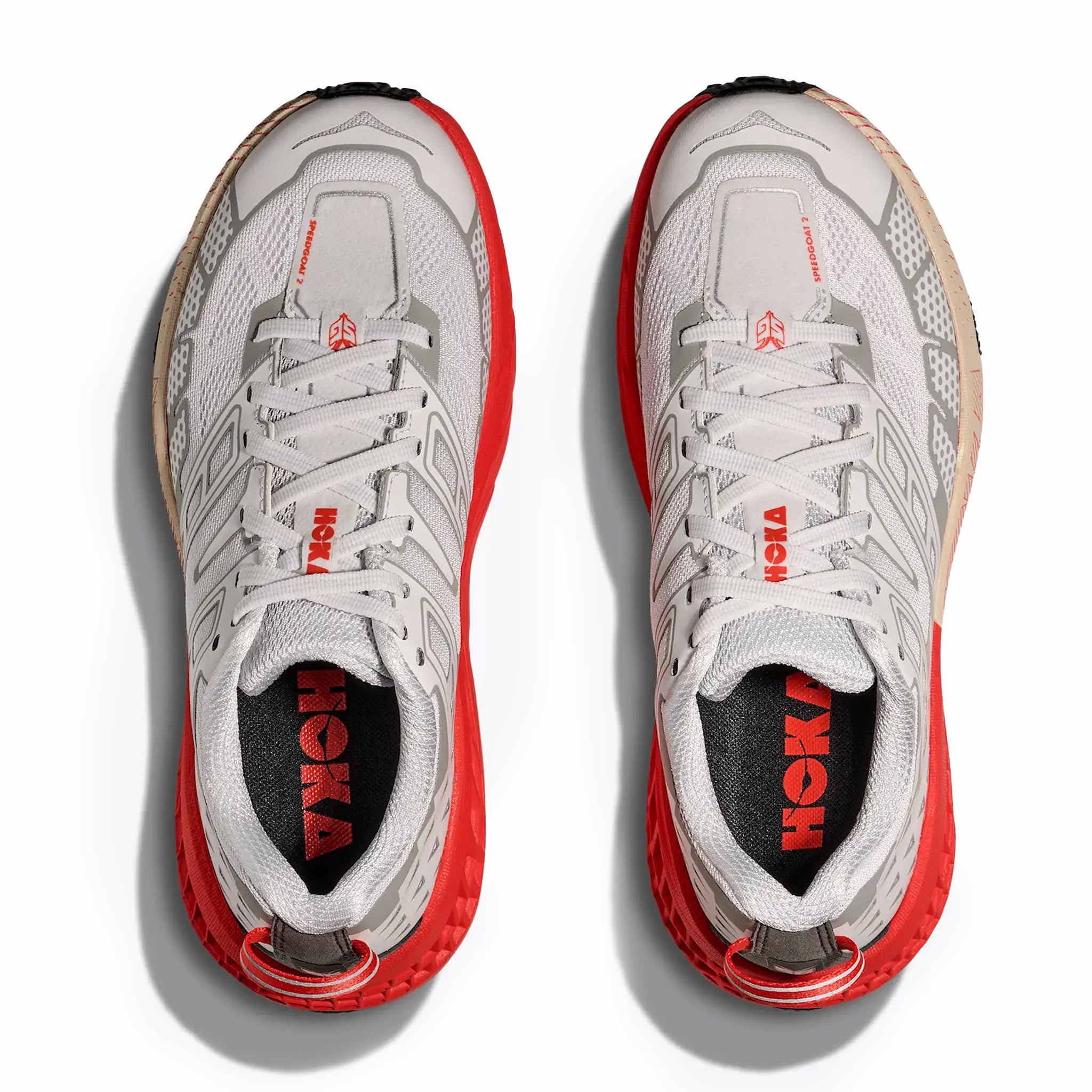 Hoka Men's Speedgoat 2 (White/Tomato) - August Shop