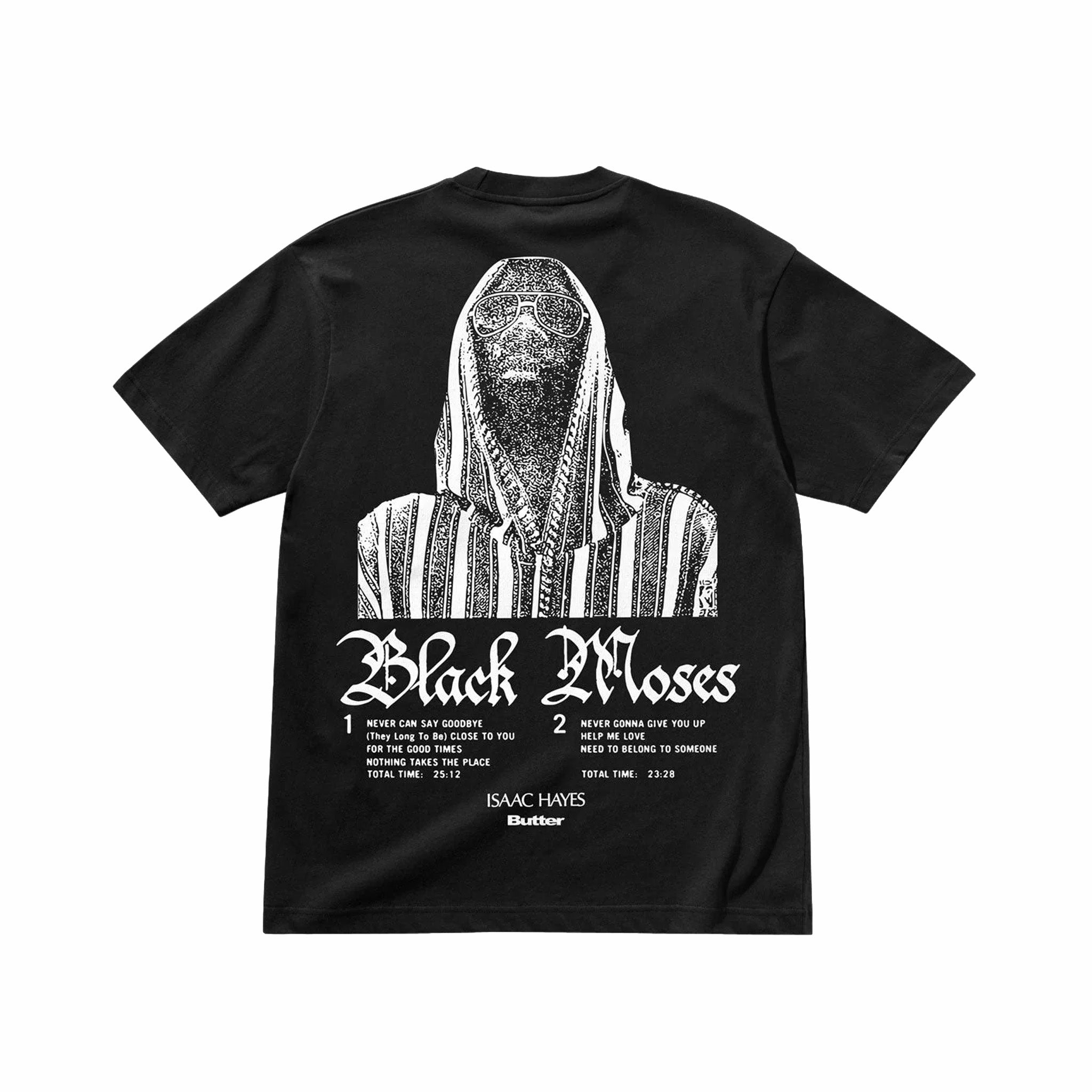 Butter Goods Black Moses Tee (Washed Black)