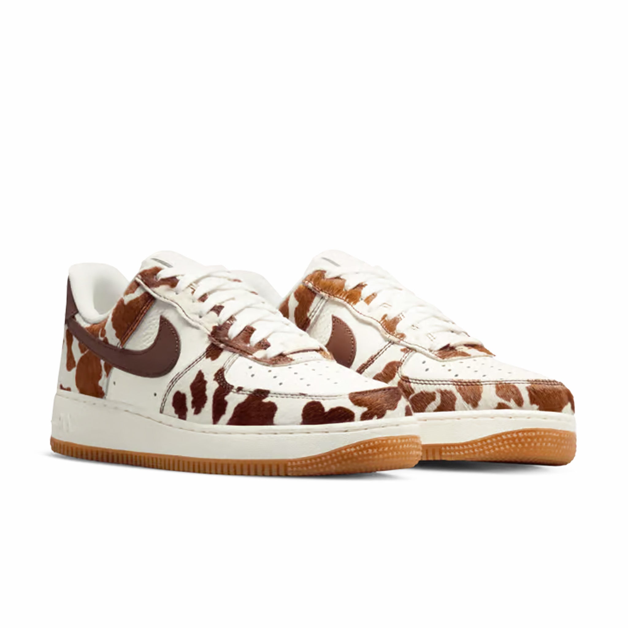 Nike Women's Air Force 1 Low "Cow Print" (Field Brown/Sail-Field Brown)