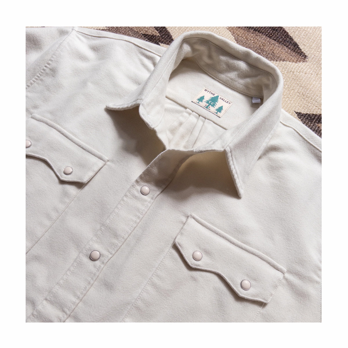 Wythe Moleskin Pearlsnap Shirt (Alabaster)