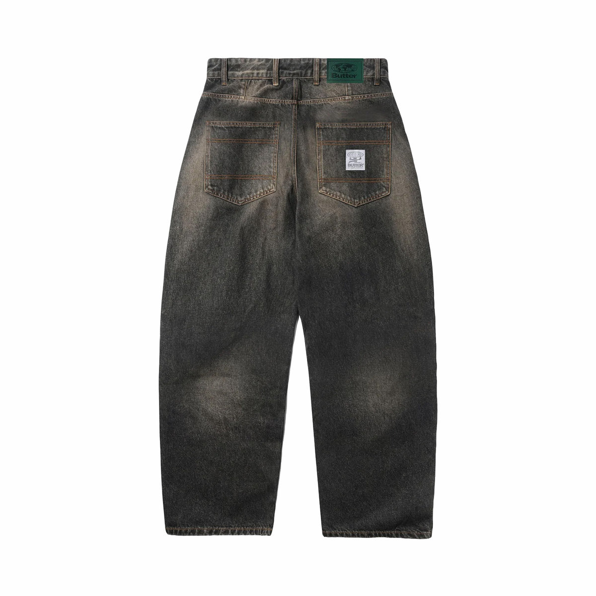 Butter Goods Wide Cut Denim Jeans (Faded Brown Wash)