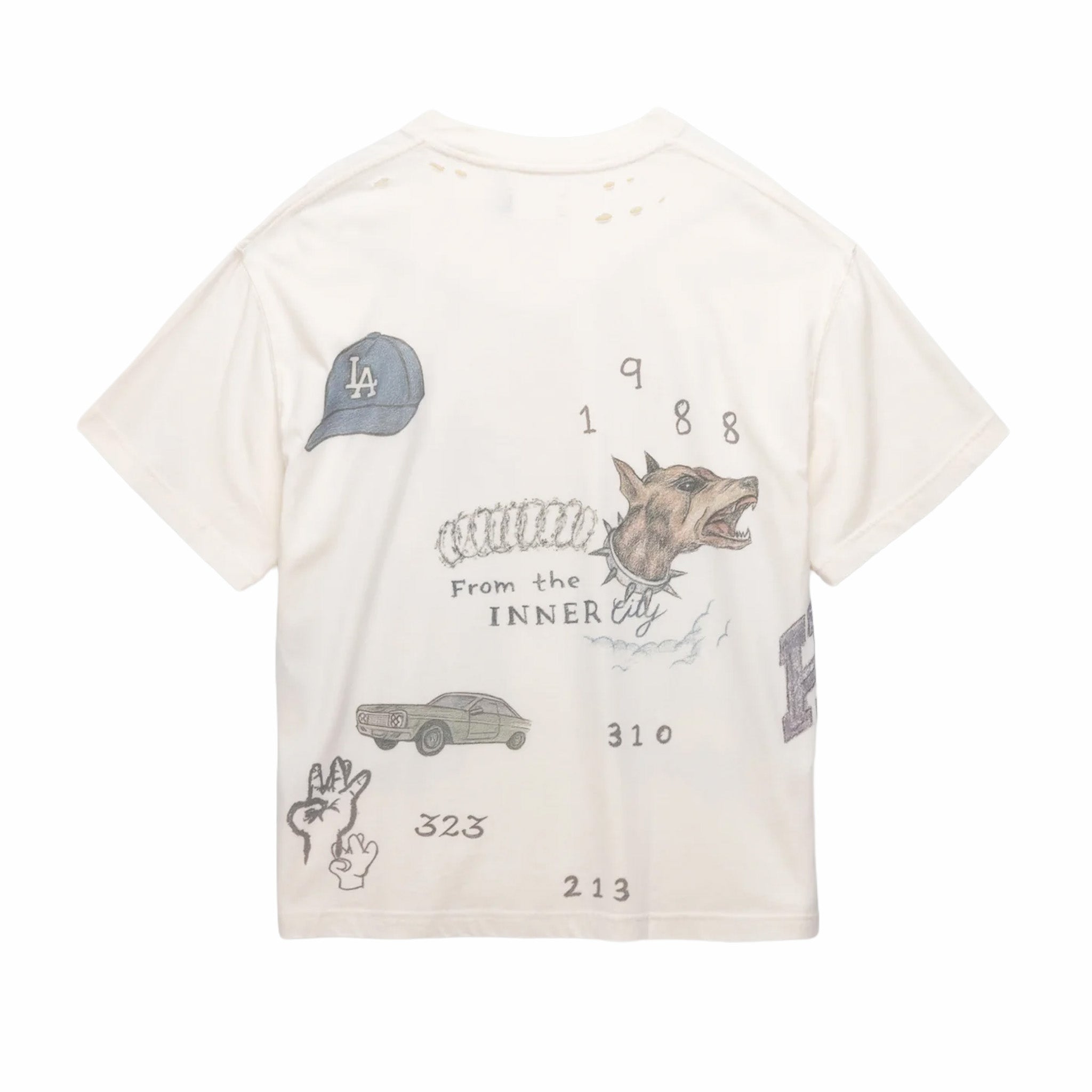 Honor The Gift All Over Los Angeles Tee (Bone) - August Shop