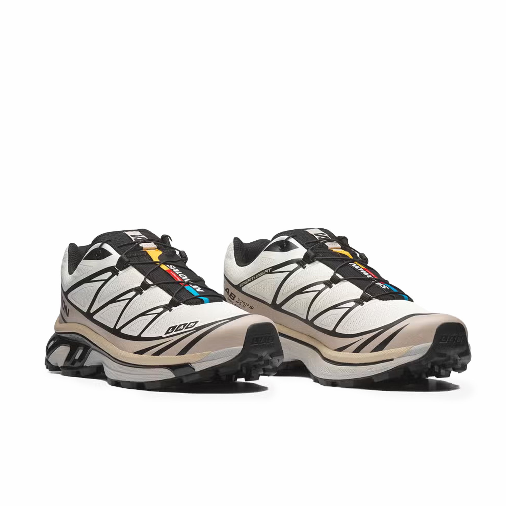 Salomon Unisex XT-6 (Vanilla Ice/Black/Silver Cloud)