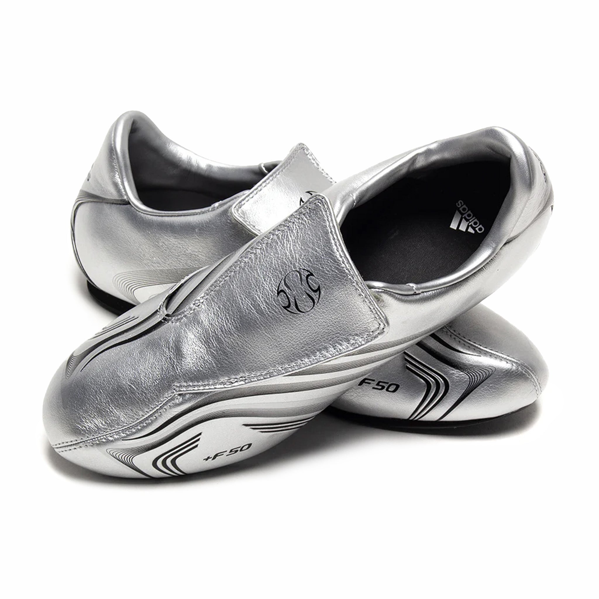 Adidas Women&#39;s Taekwondo F50 Shoes (Silver Metallic/Core Black)