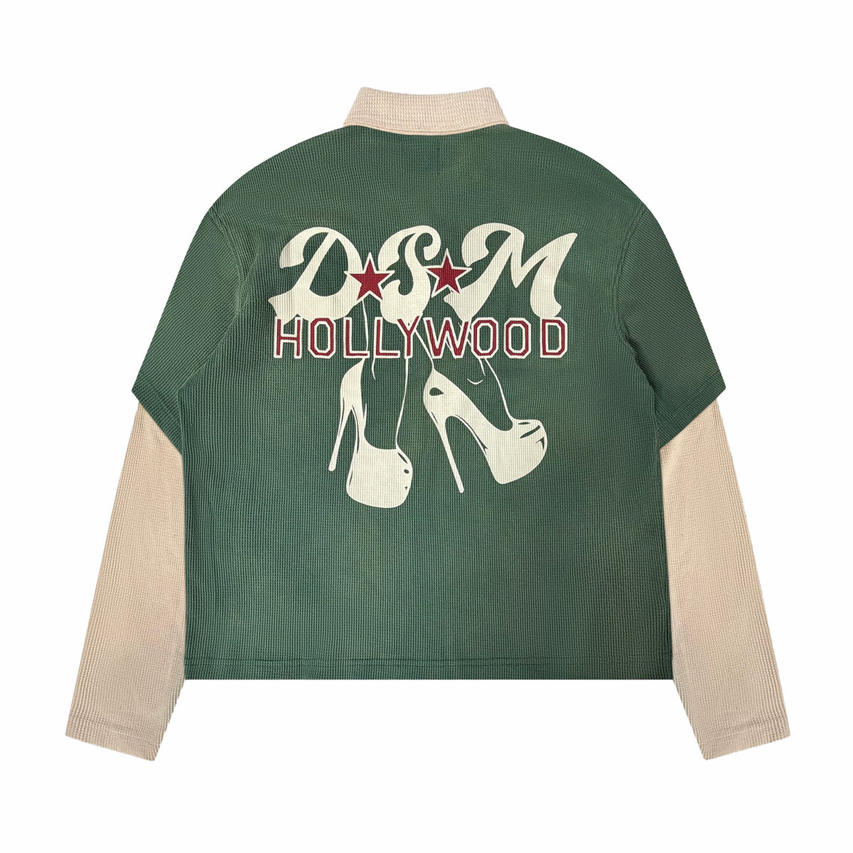 Diet Starts Monday Hollywood Waffle Polo (Green)