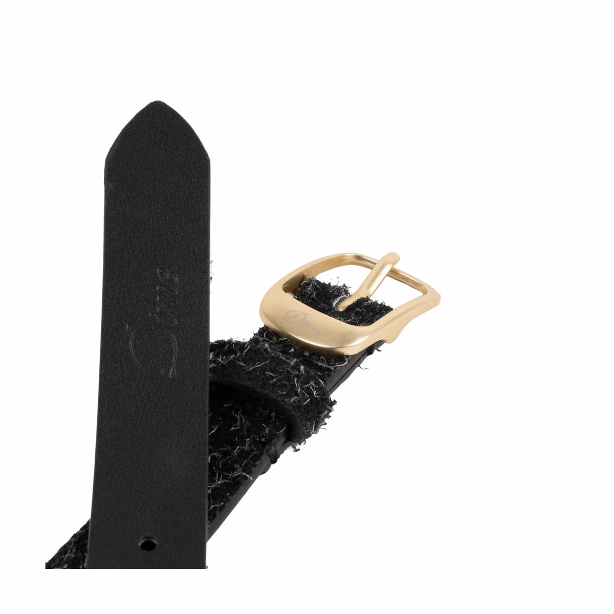 Dime Dress Leather Belt (Shaggy Black)