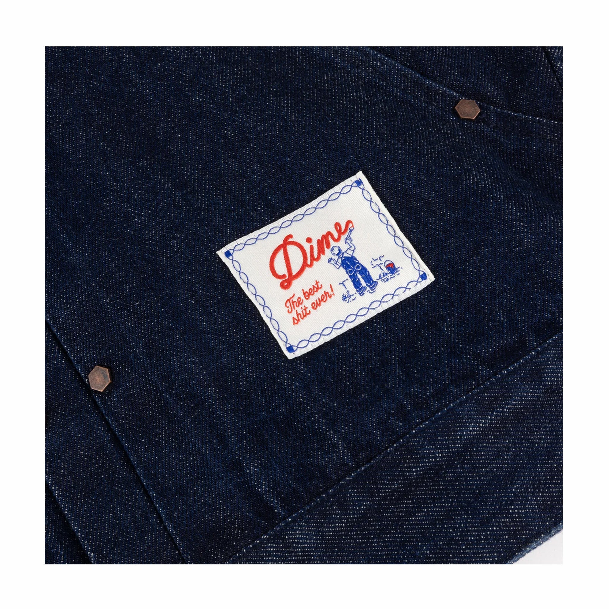Dime Pleated Denim Jacket (Indigo)