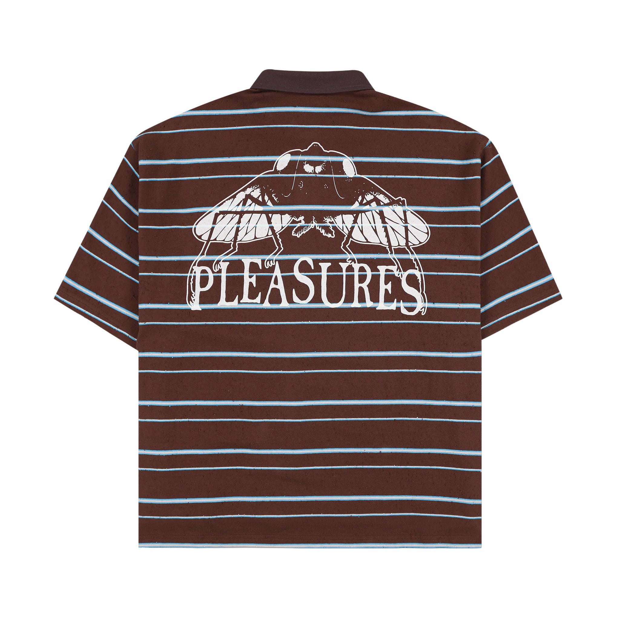 Pleasures Teleport Boxy Polo (Brown)
