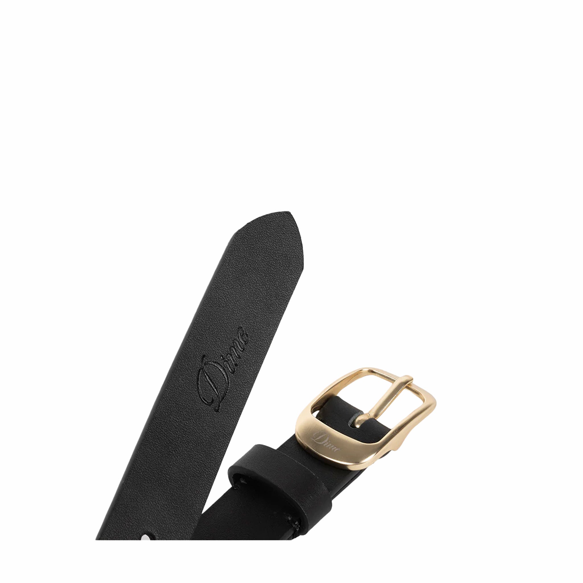 Dime Dress Leather Belt (Black)