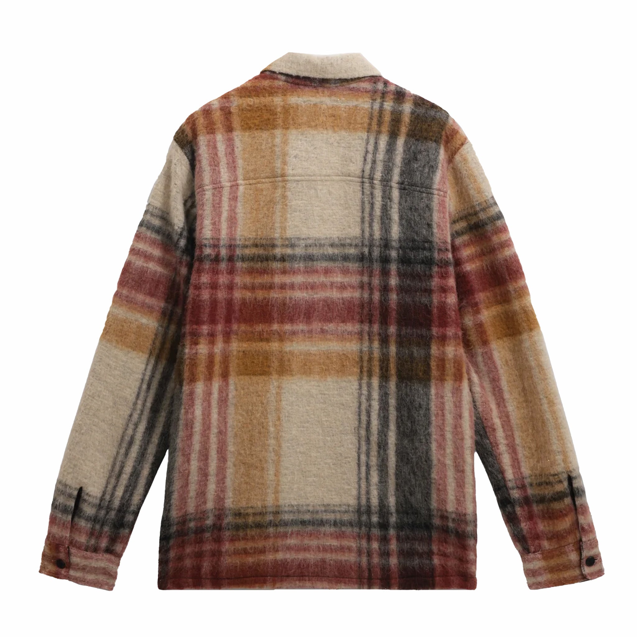 Wax London Nolan Overshirt - Wool Blend Check (Natural/Multi) - August Shop