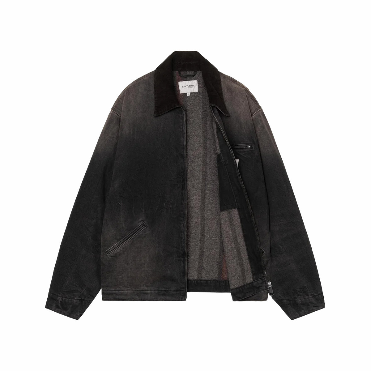 Carhartt WIP OG Detroit Jacket (Black/Black/Tobacco Used Wash)