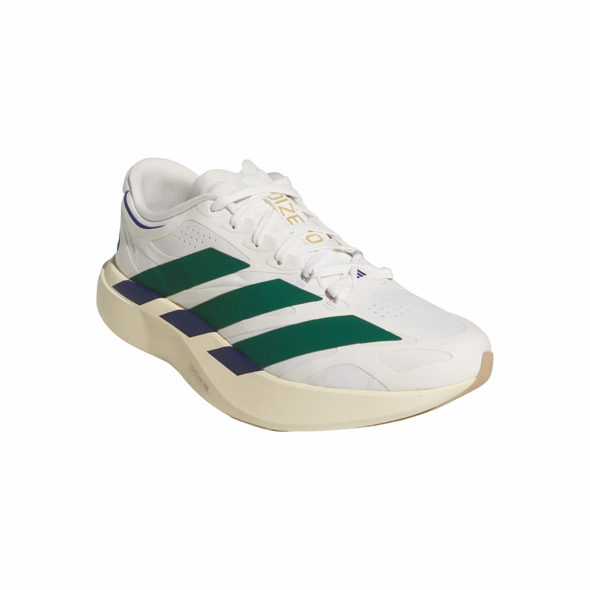 Adidas Men's Adizero EVO SL EXO SUEDE (Core White/Collegiate Green/Cream White)