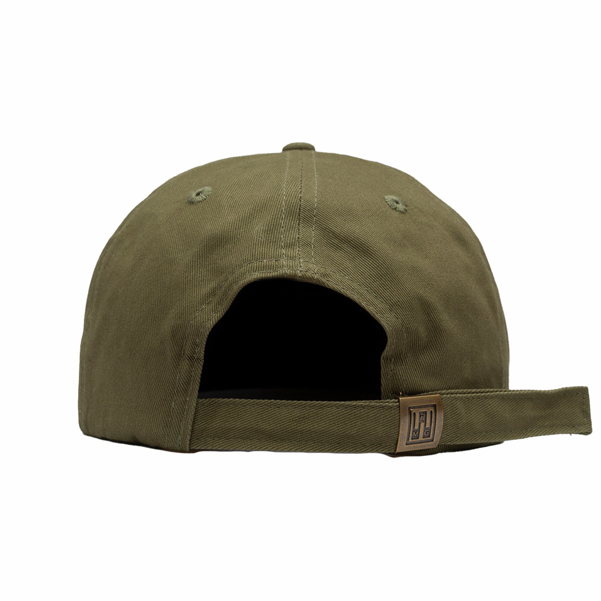 August "Cigar Lounge Logo" 6 Panel Cap (Cactus) - August Shop
