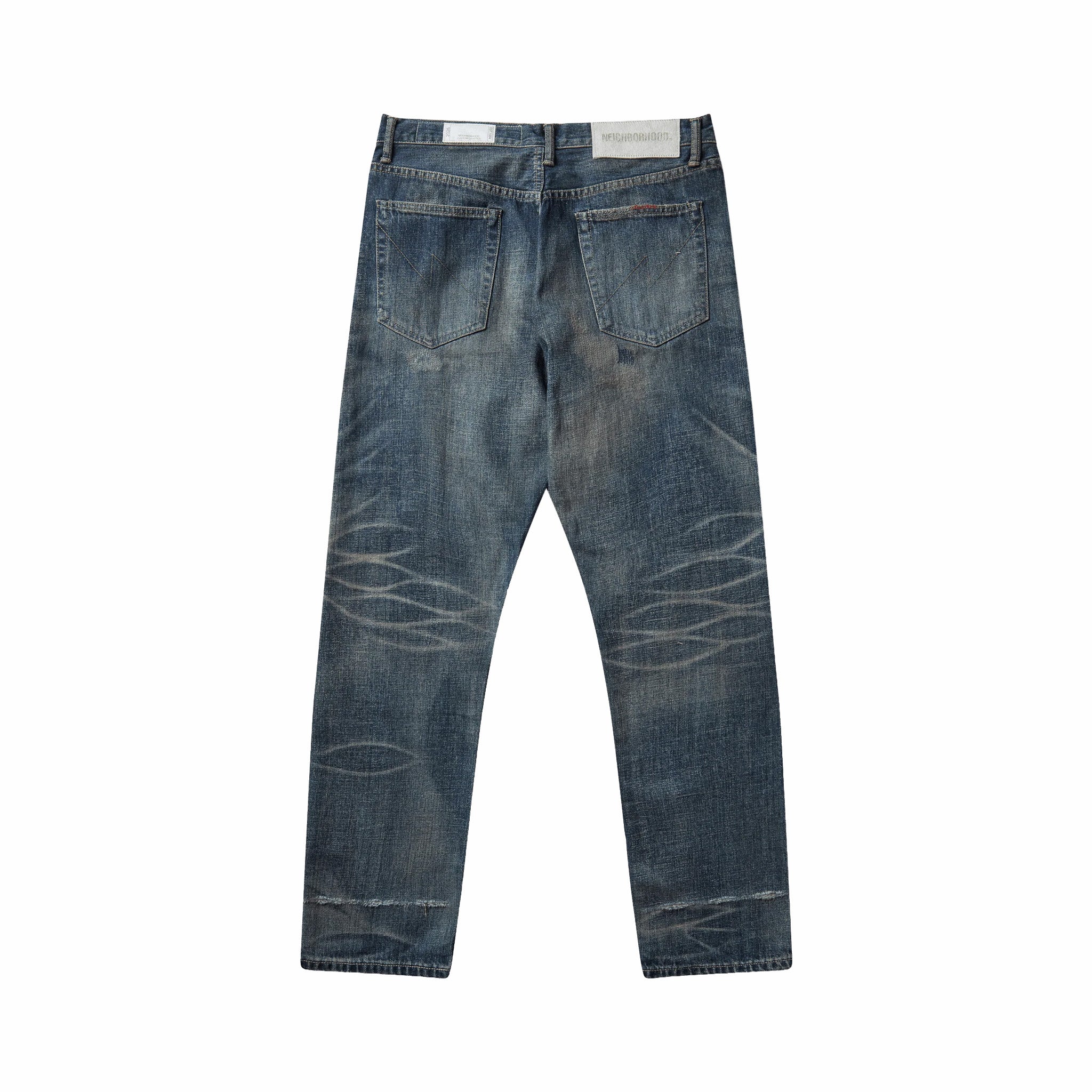 Neighborhood Savage Denim DP Mid Bead Embellished Pants (Indigo)
