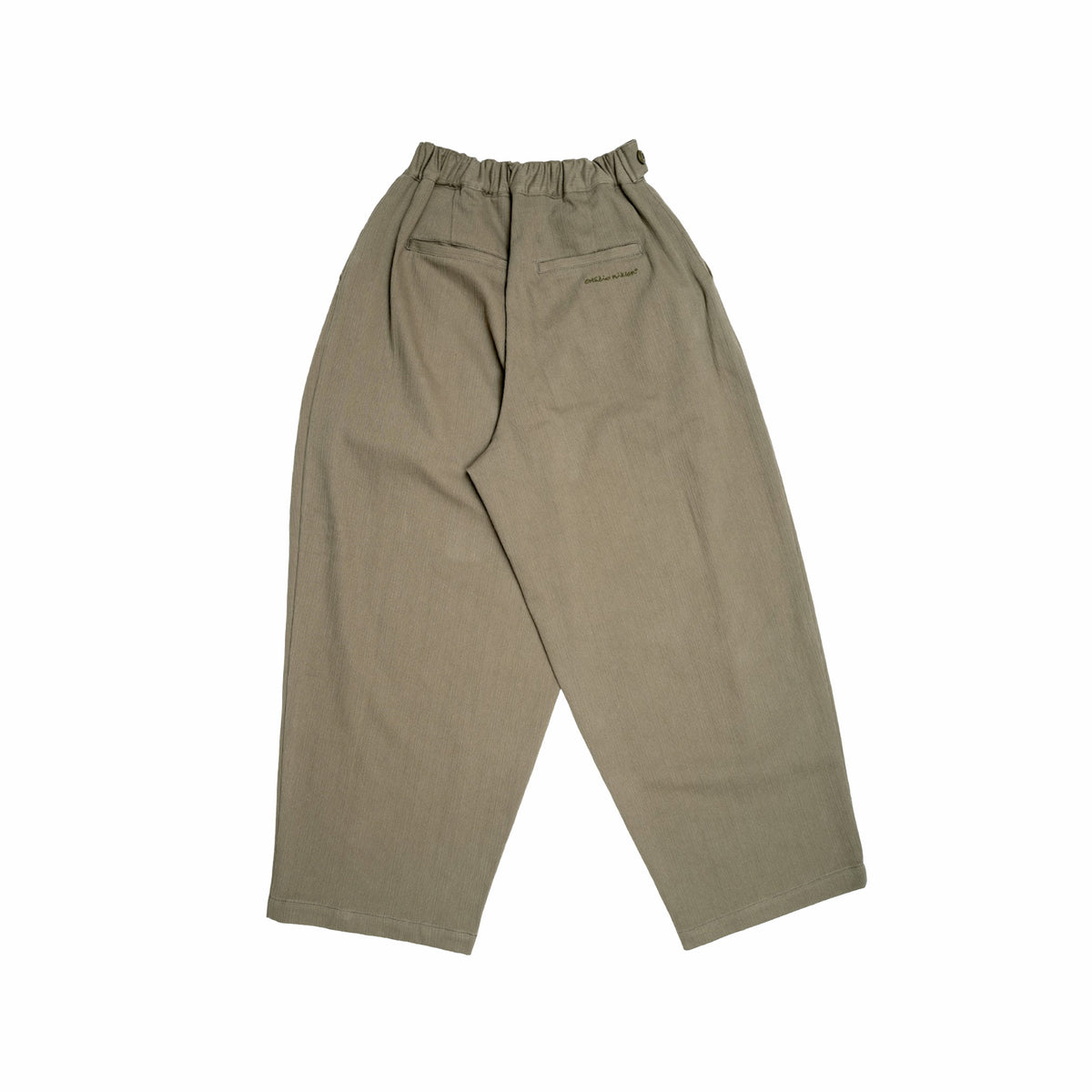 Estudio Niksen Big-fold Balloon Trousers (Khaki)