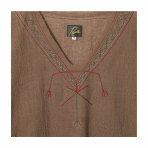 Needles Tunic Shirt - Wool Gauze (Beige) - August Shop