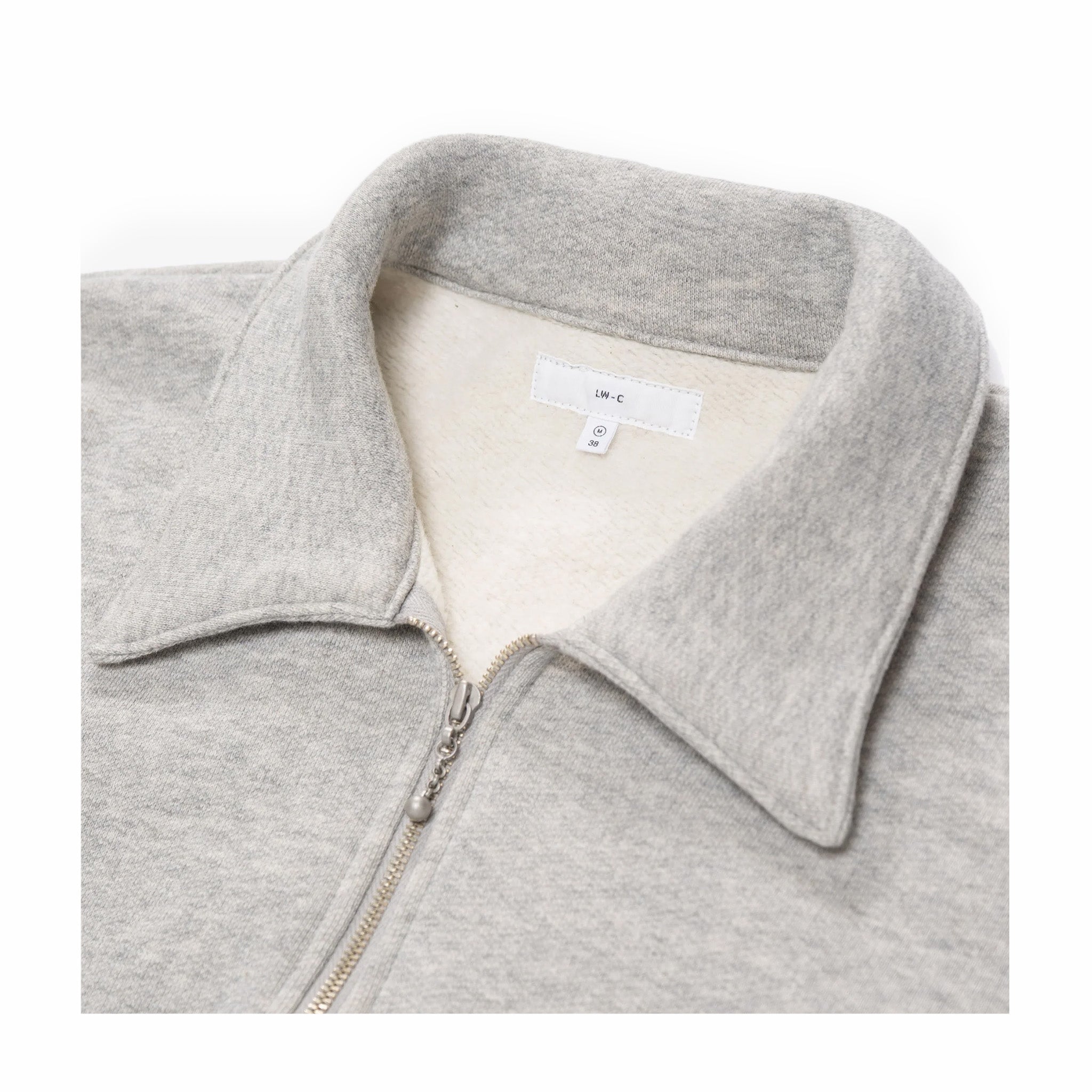 Lady White Co. Cotton Wool Quarter Zip Sweatshirt (Heather Grey) - August Shop