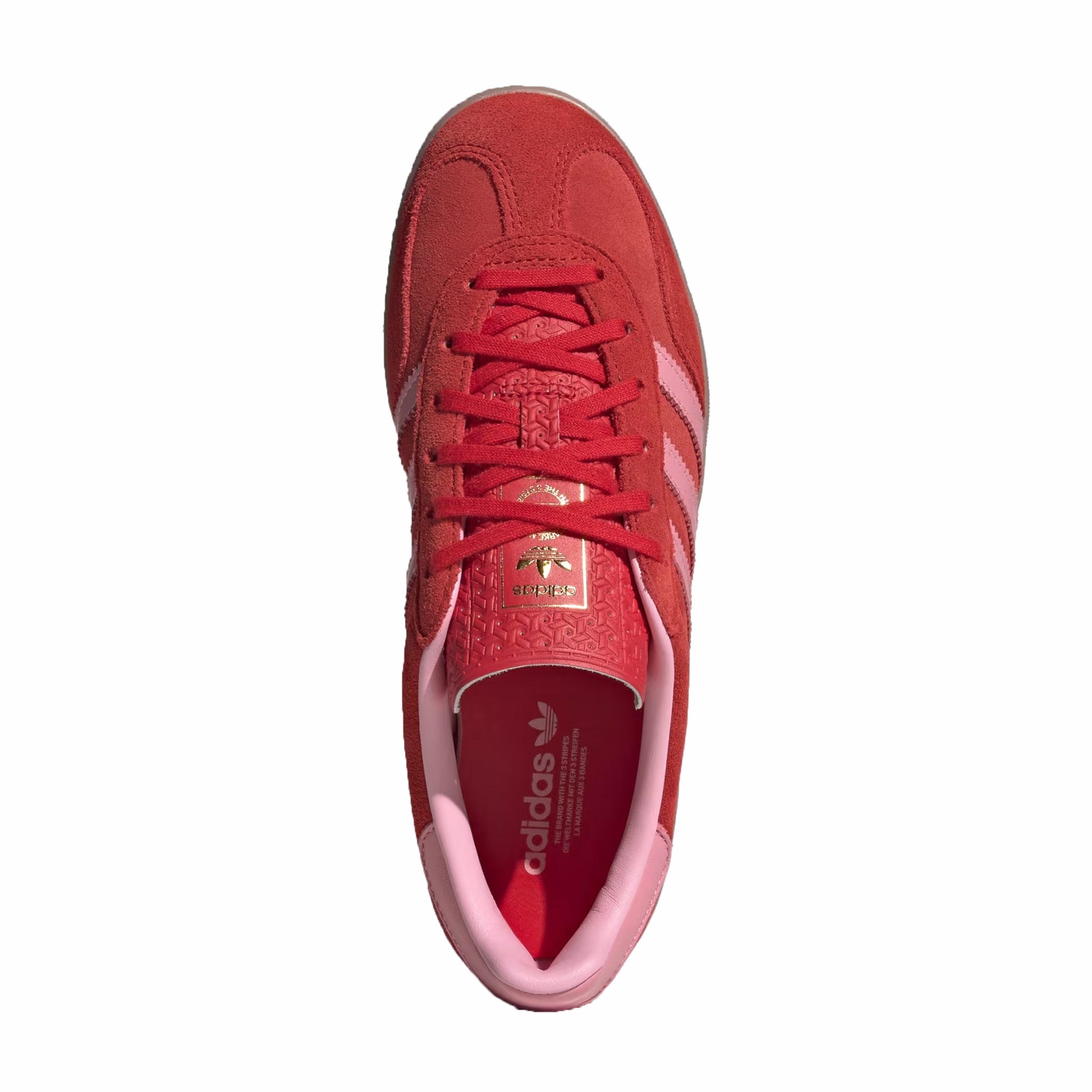 Adidas Women&#39;s Gazelle Indoor Shoes (Better Scarlet/Light Pink/Gum)