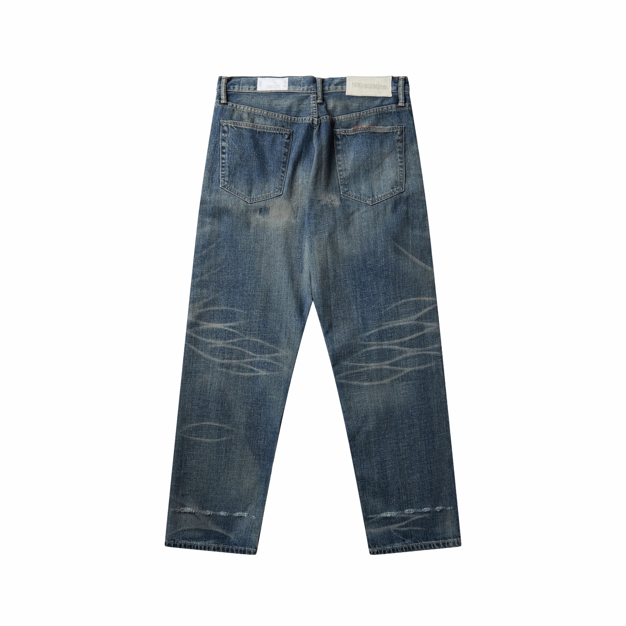 Neighborhood Savage Denim DP Basic Bead Embellished Pants (Indigo)