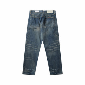 Neighborhood Savage Denim DP Basic Bead Embellished Pants (Indigo) - August Shop