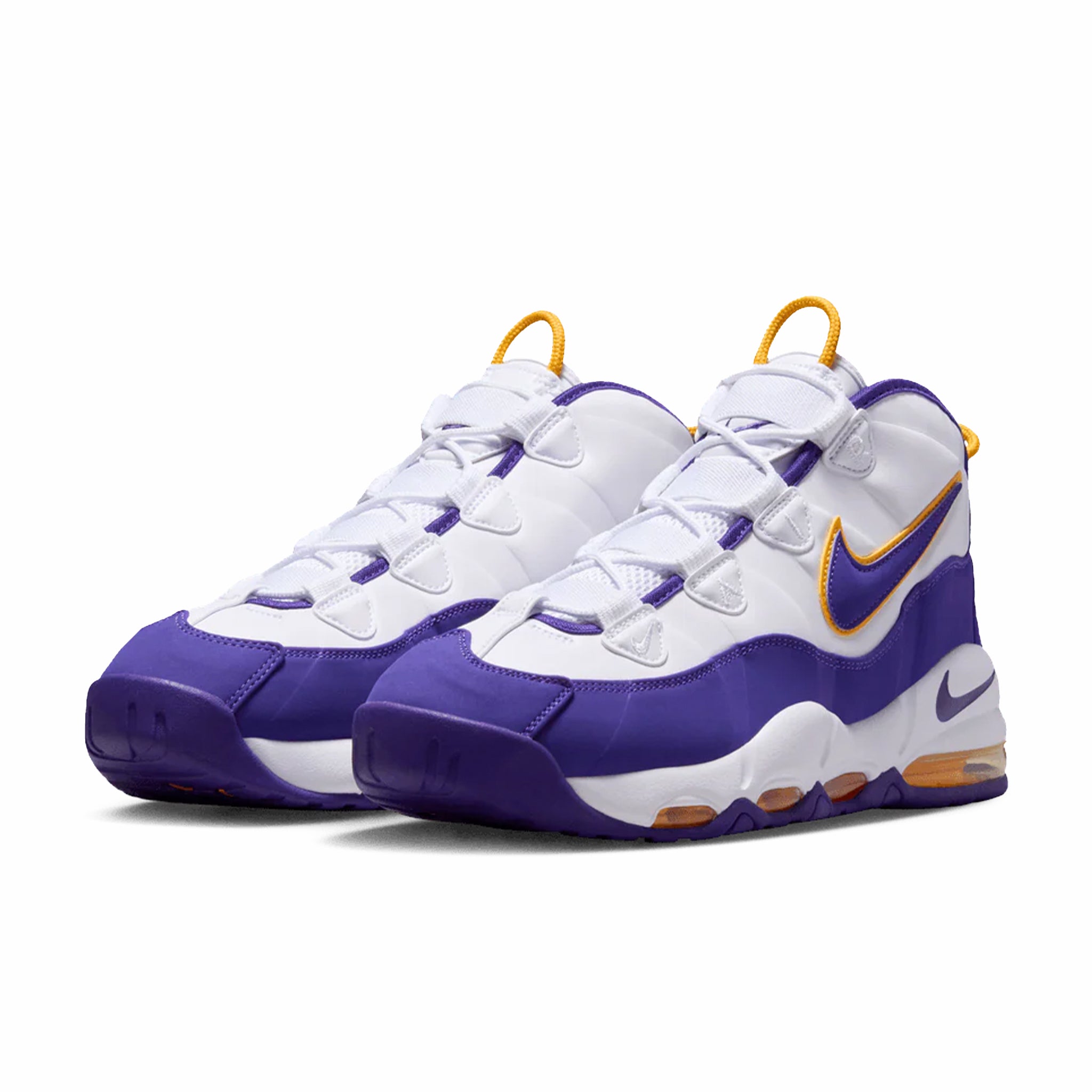 Nike Men's Air Max Uptempo “Lakers” (White/Court Purple-University Gold) - August Shop