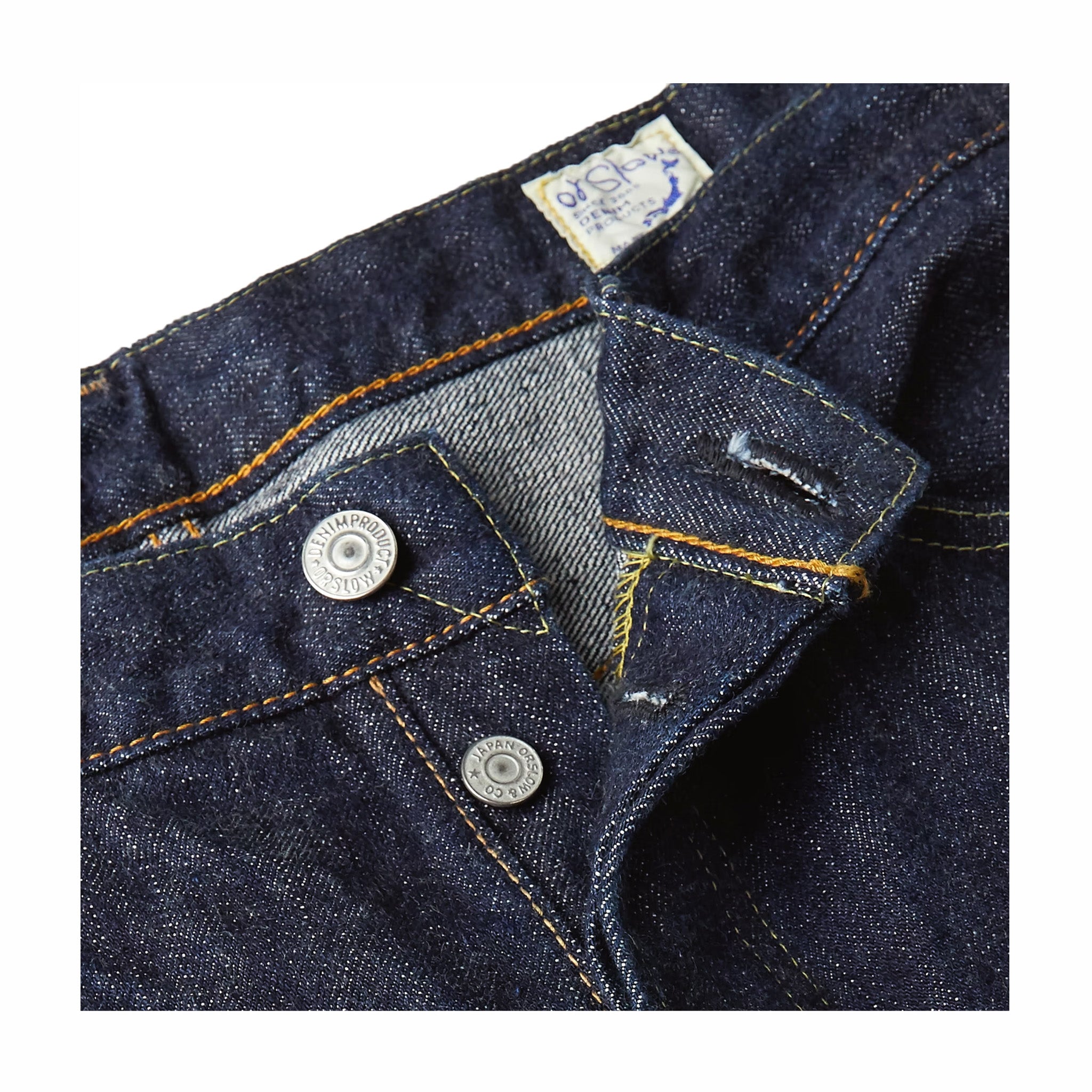 OrSlow 105XX The 1950's Selvedge Denim - One Wash (Blue) - August Shop