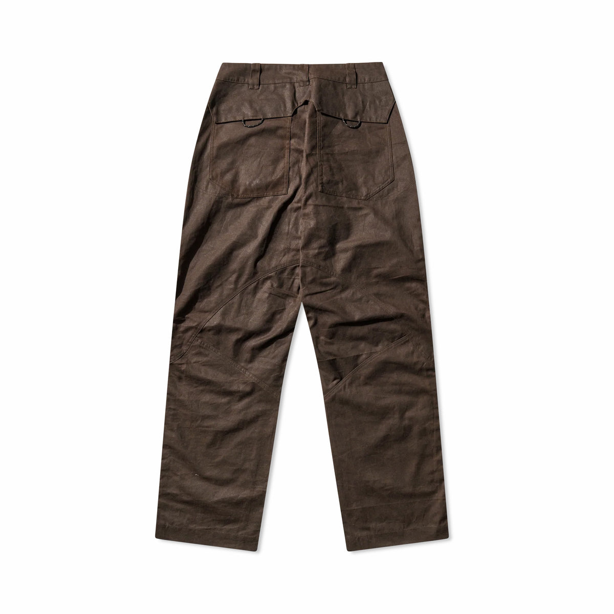 ROA Crimp Shaped Waxed Cotton Pants (Dark Brown)
