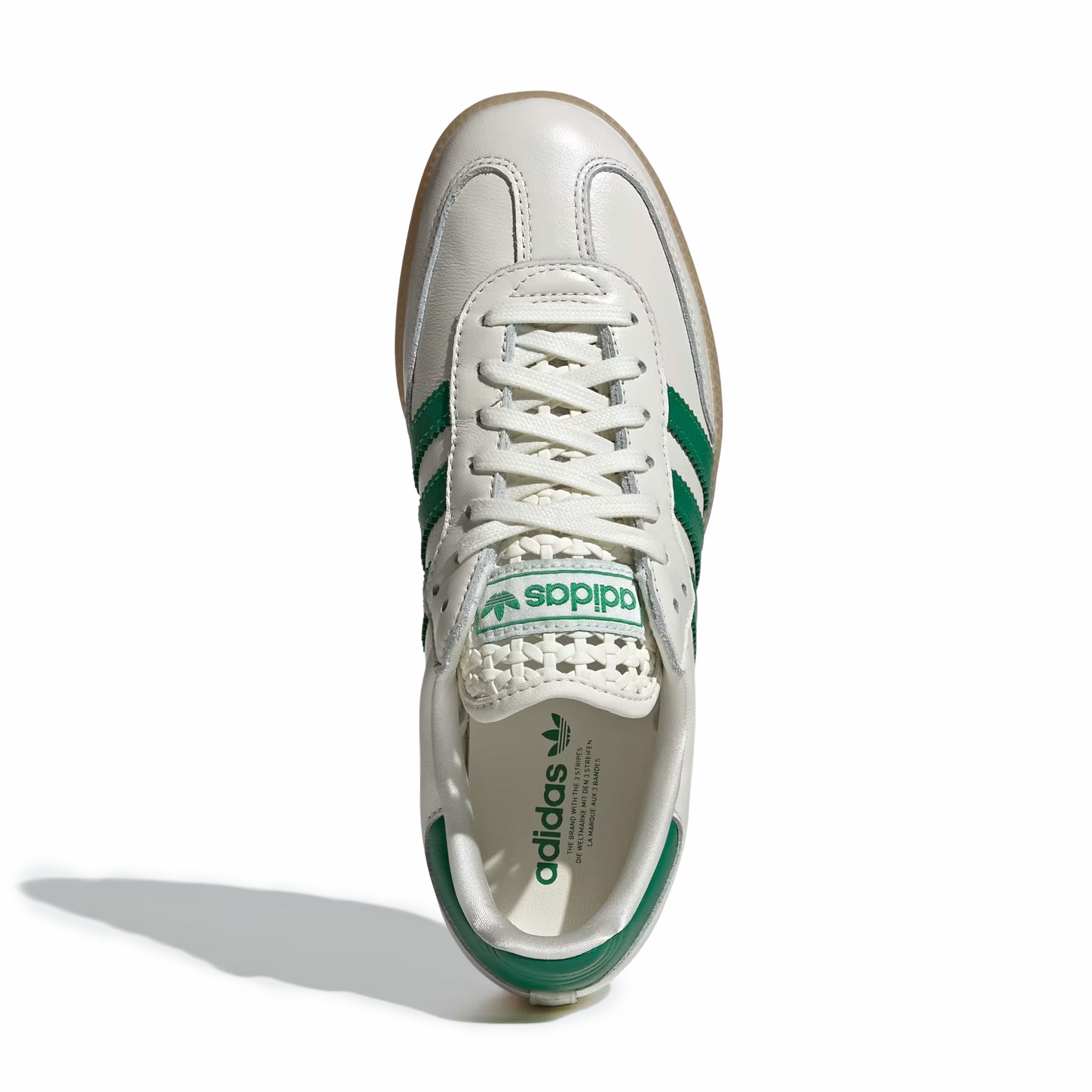 Adidas Women's Samba OG (Off White/Green/Gold Metallic) - August Shop