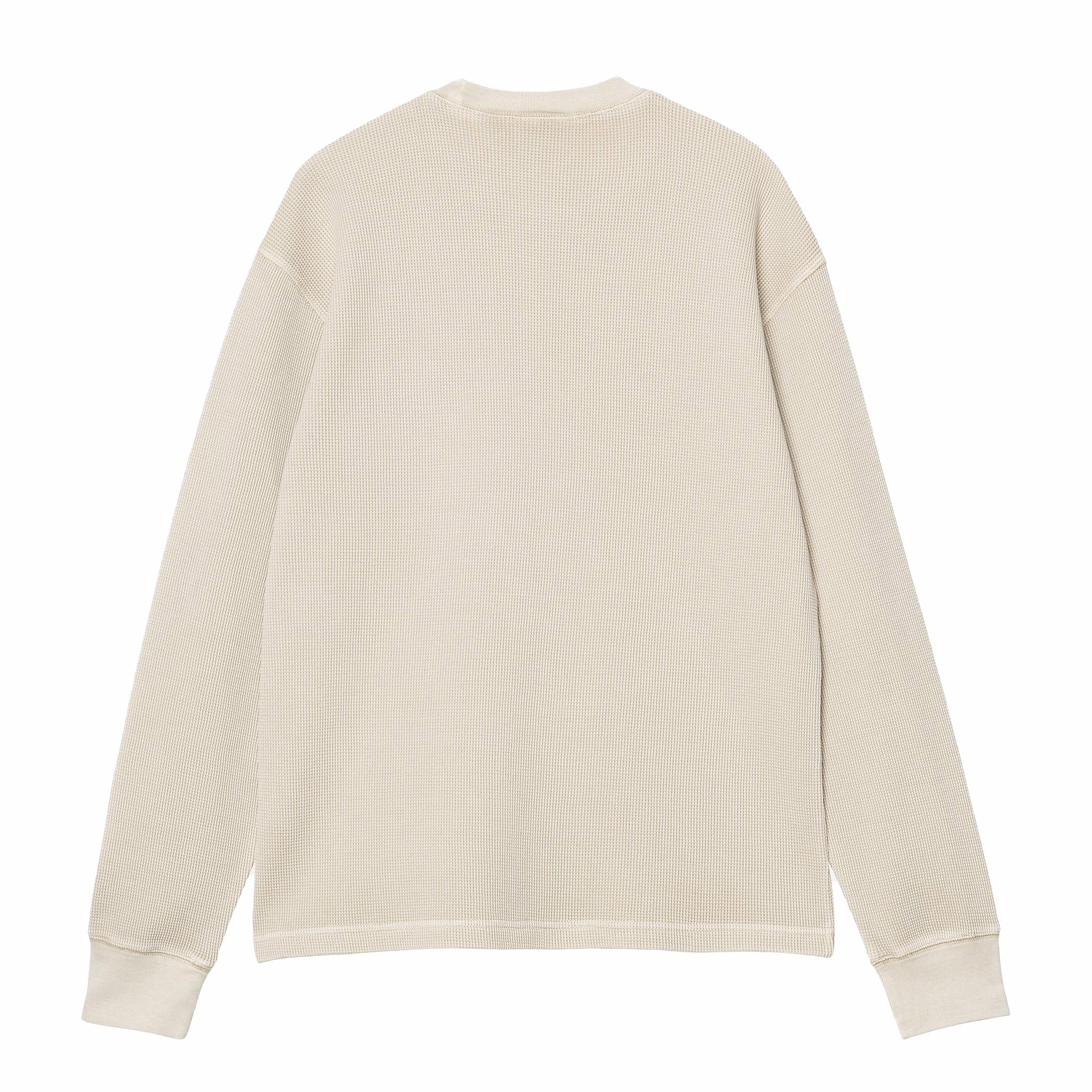 Carhartt WIP Long Sleeve Vista Waffle T-Shirt (Fleur De Sel/Garment Dyed) - August Shop