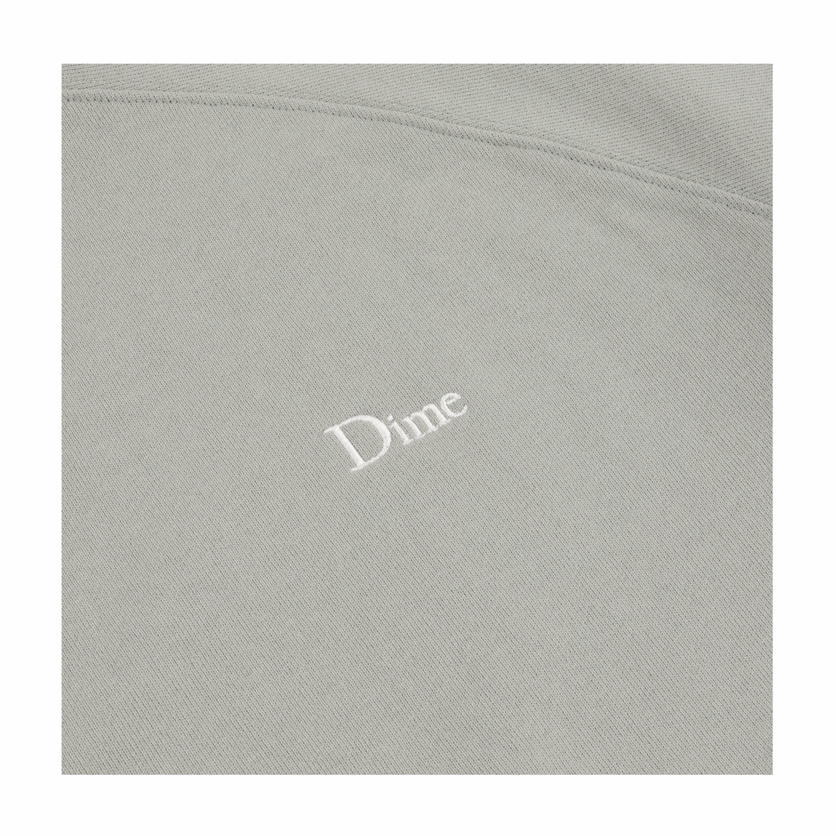 Dime Classic Small Logo Zip Hoodie (Iron) - August Shop