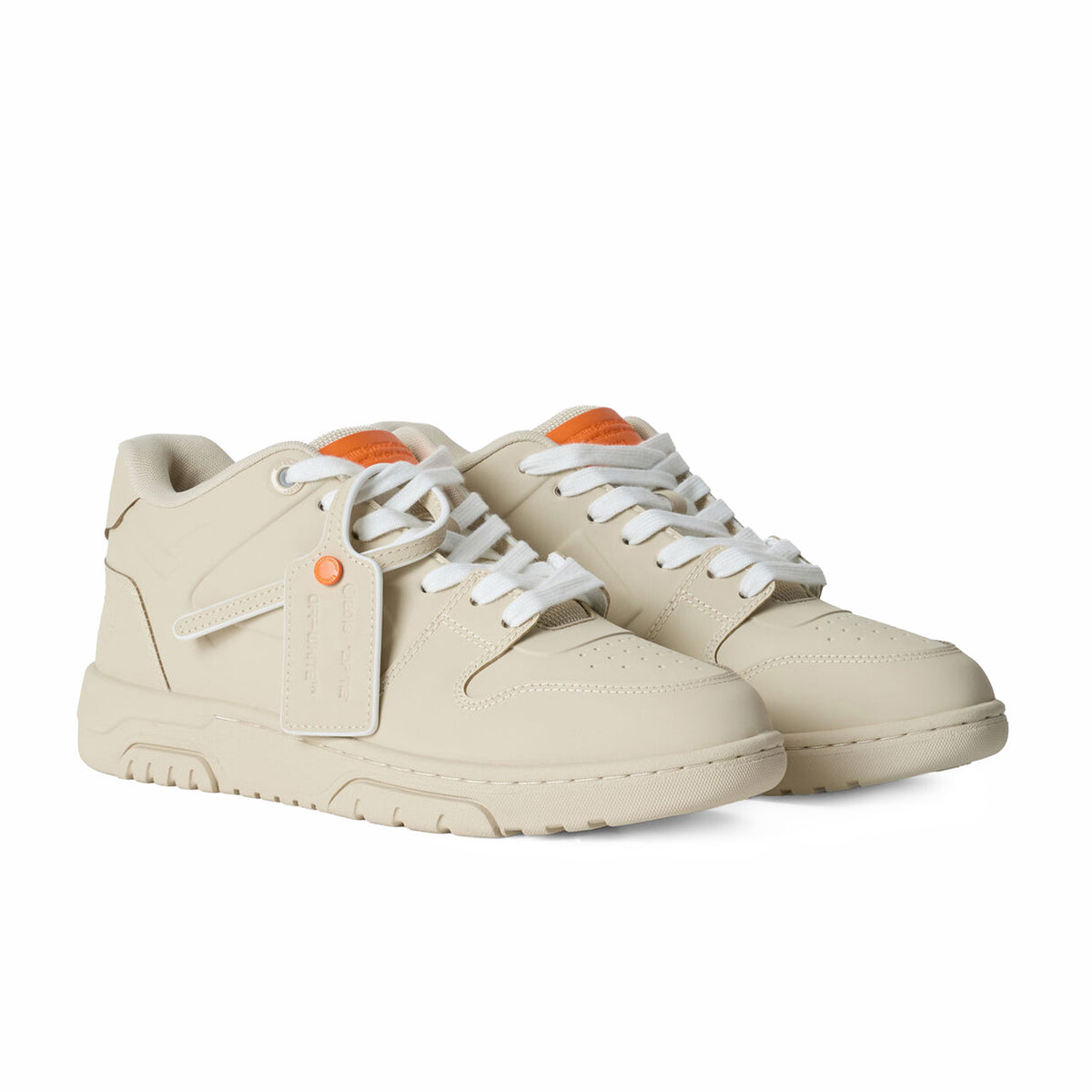 Off-White Out Of Office Molded Sneakers (Beige/Orange)