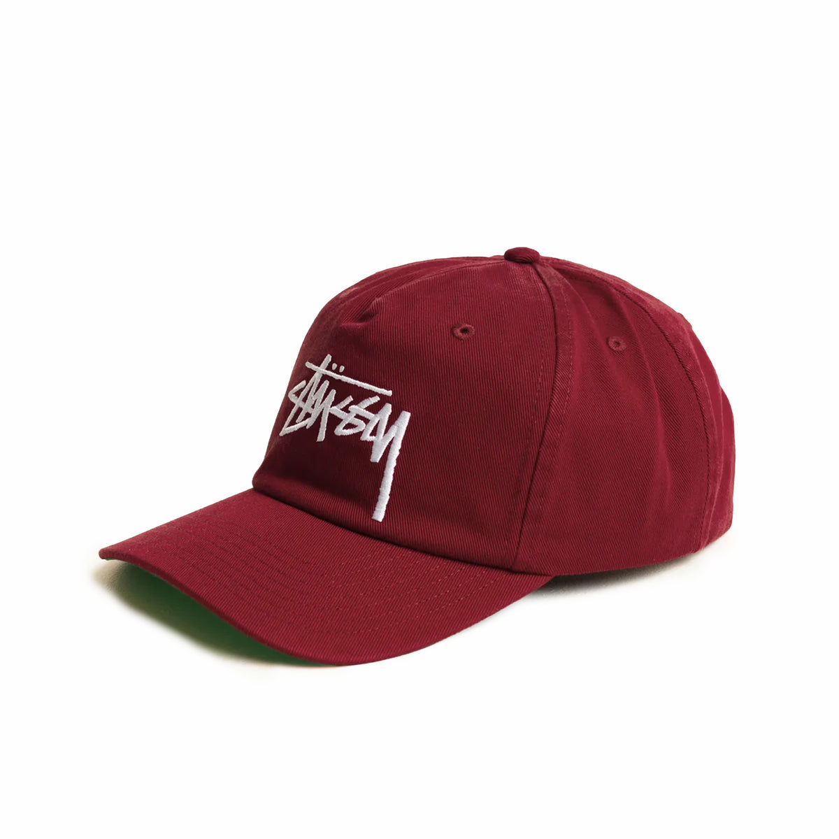 Stüssy Big Stock Mid Depth Cap (Crimson) - August Shop