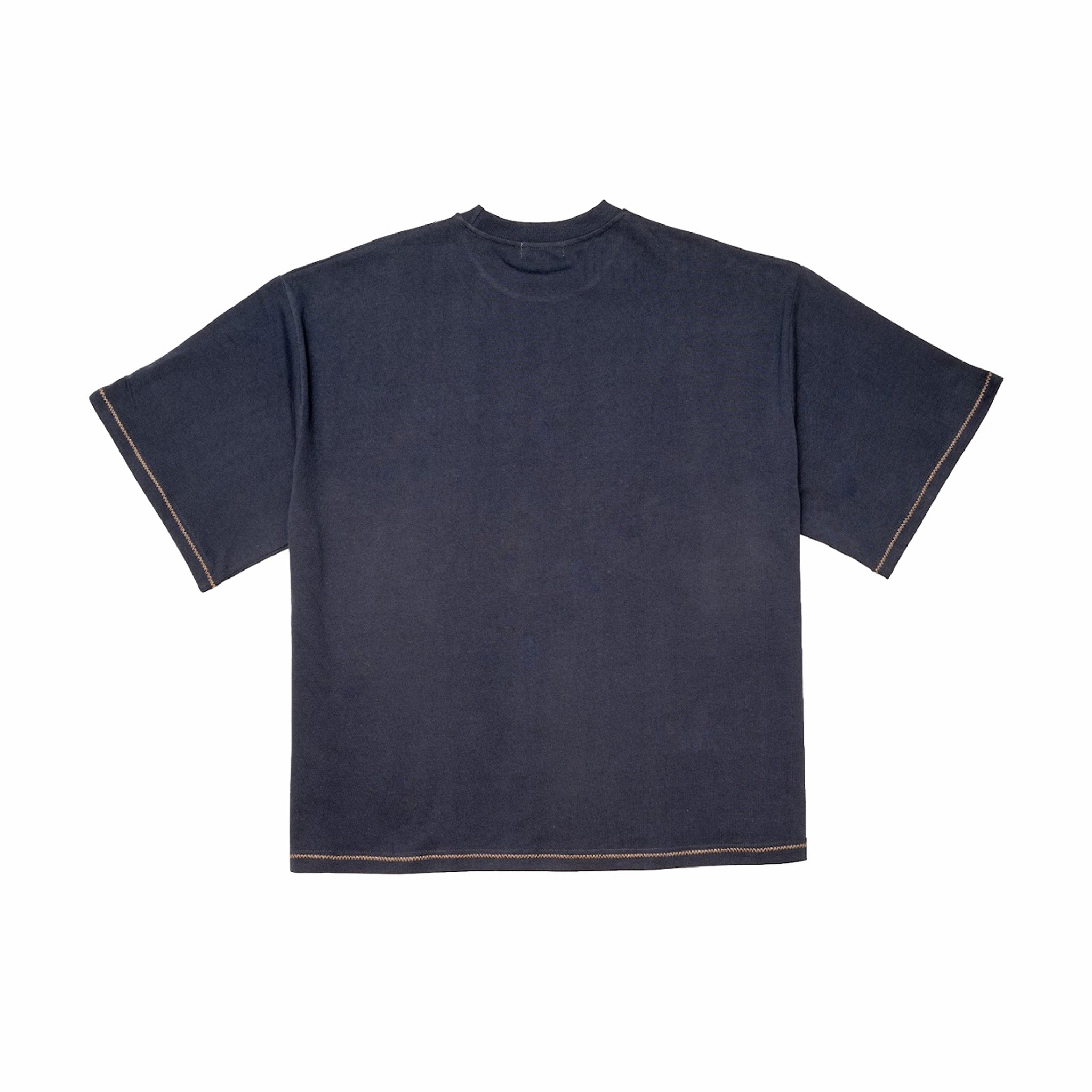Estudio Niksen Hand-Embroidered Cropped Tee (Navy) - August Shop
