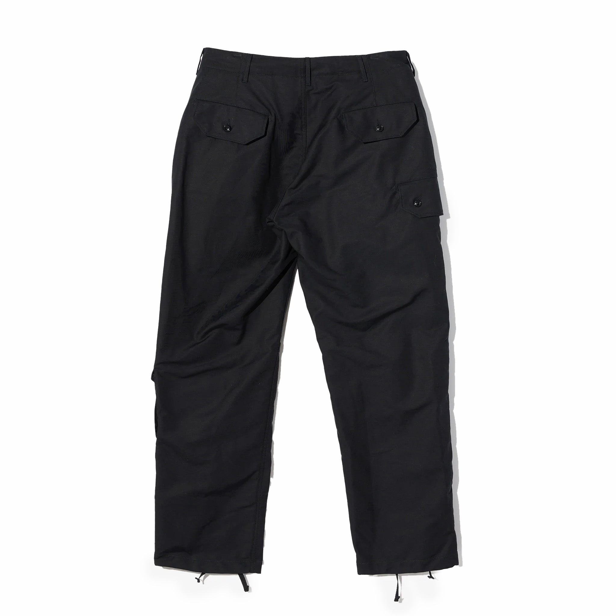 Engineered Garments Flight Pant - Cotton Double Cloth (Black) - August Shop