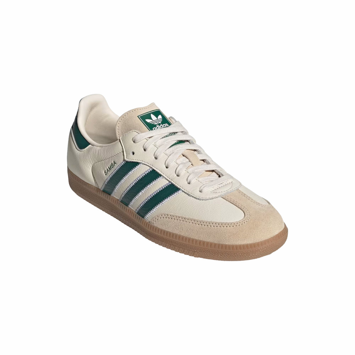 Adidas Men's Samba OG (Cream White/Collegiate Green/Gum)