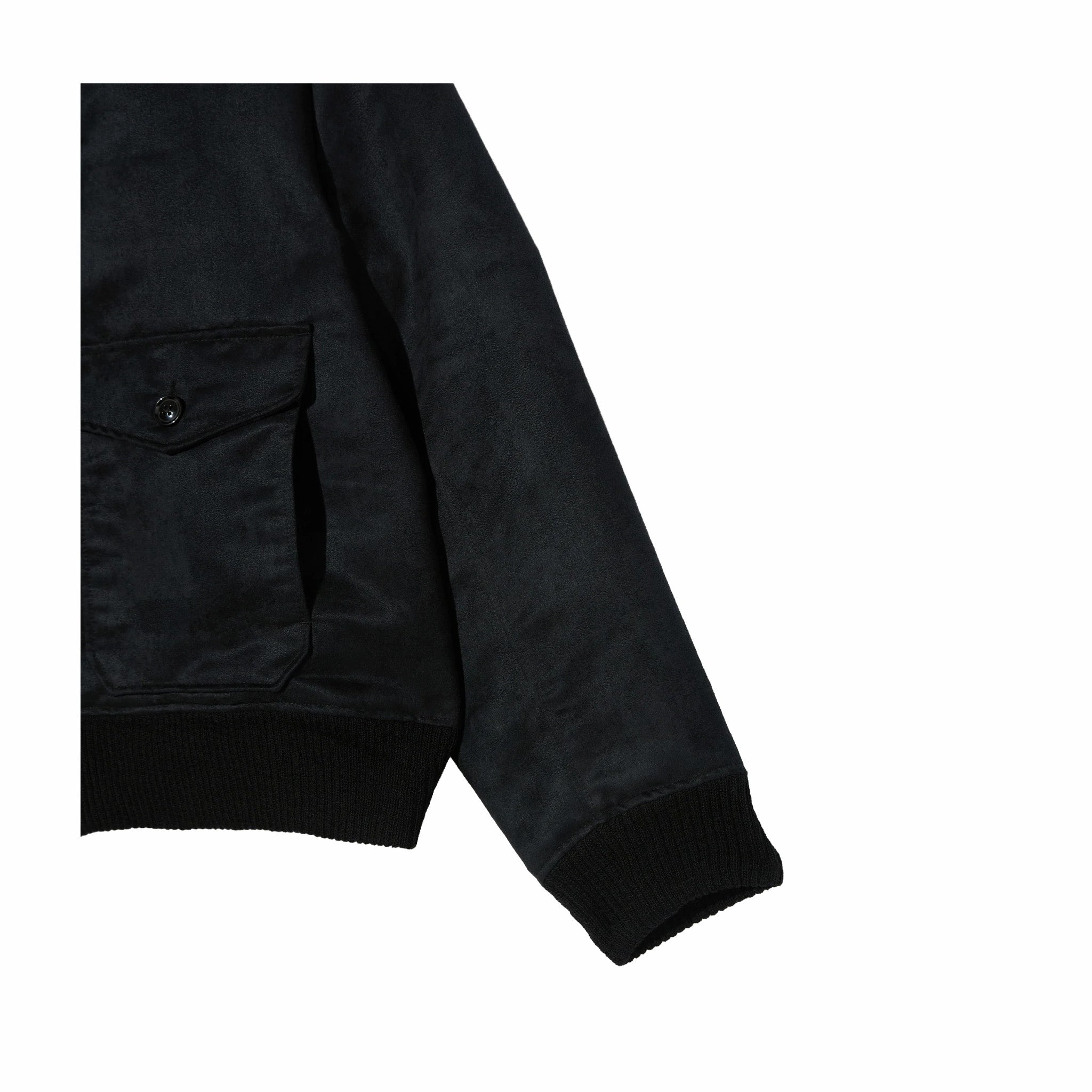 Engineered Garments A-1 Jacket - Polyester Fake Suede (Black)